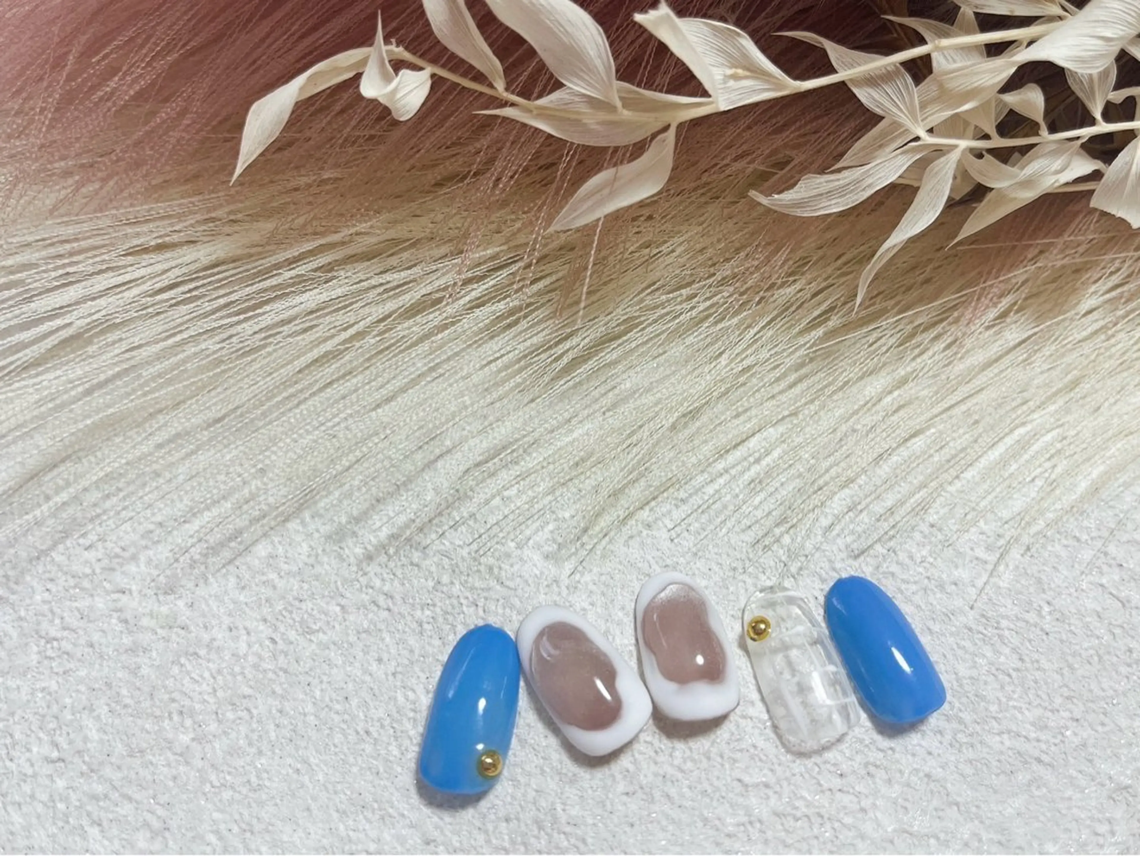 ネイル ジェルネイル メンズネイル パラジェル ぷっくりネイル 春ネイル kiki nail たまプラーザのネイルデザイン