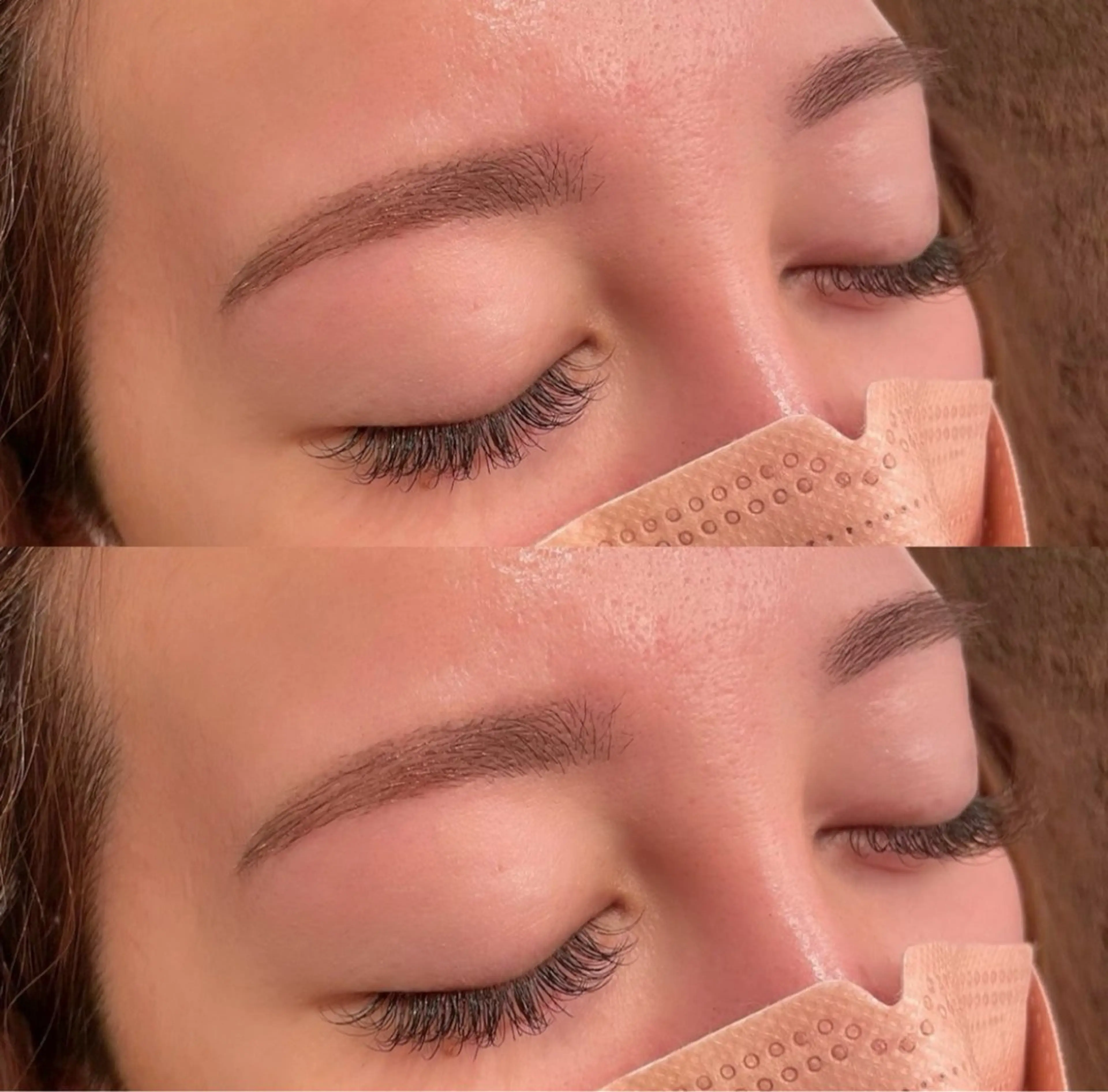 ⚠️間引き希望の方別途で1100円頂きます（仕上げメイクあり）　　　　　　　　　　アイブロウワックス🩵女性限定🚺の写真