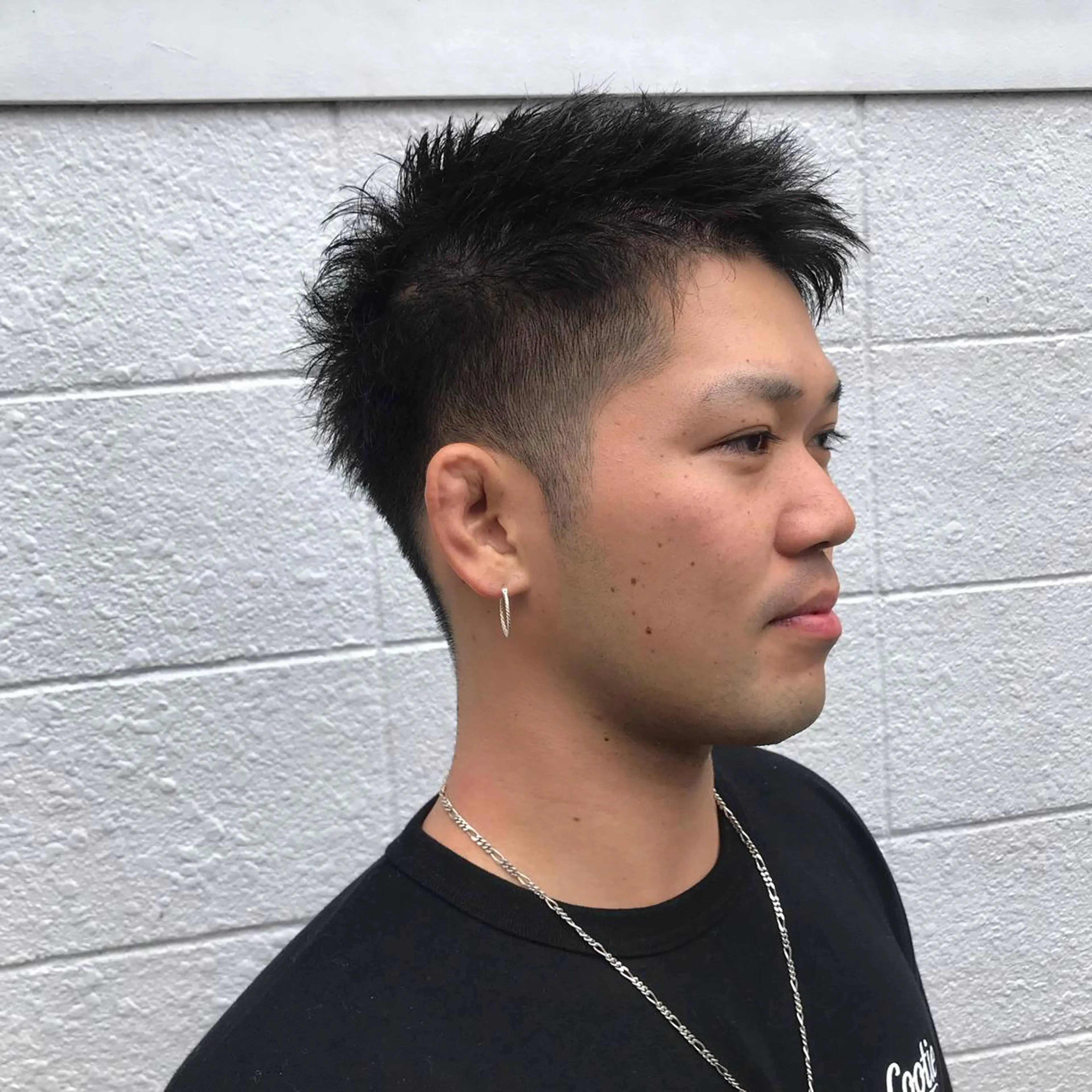 ショート カラー パーマ メンズ JUNTA 梅田茶屋町のヘアスタイル