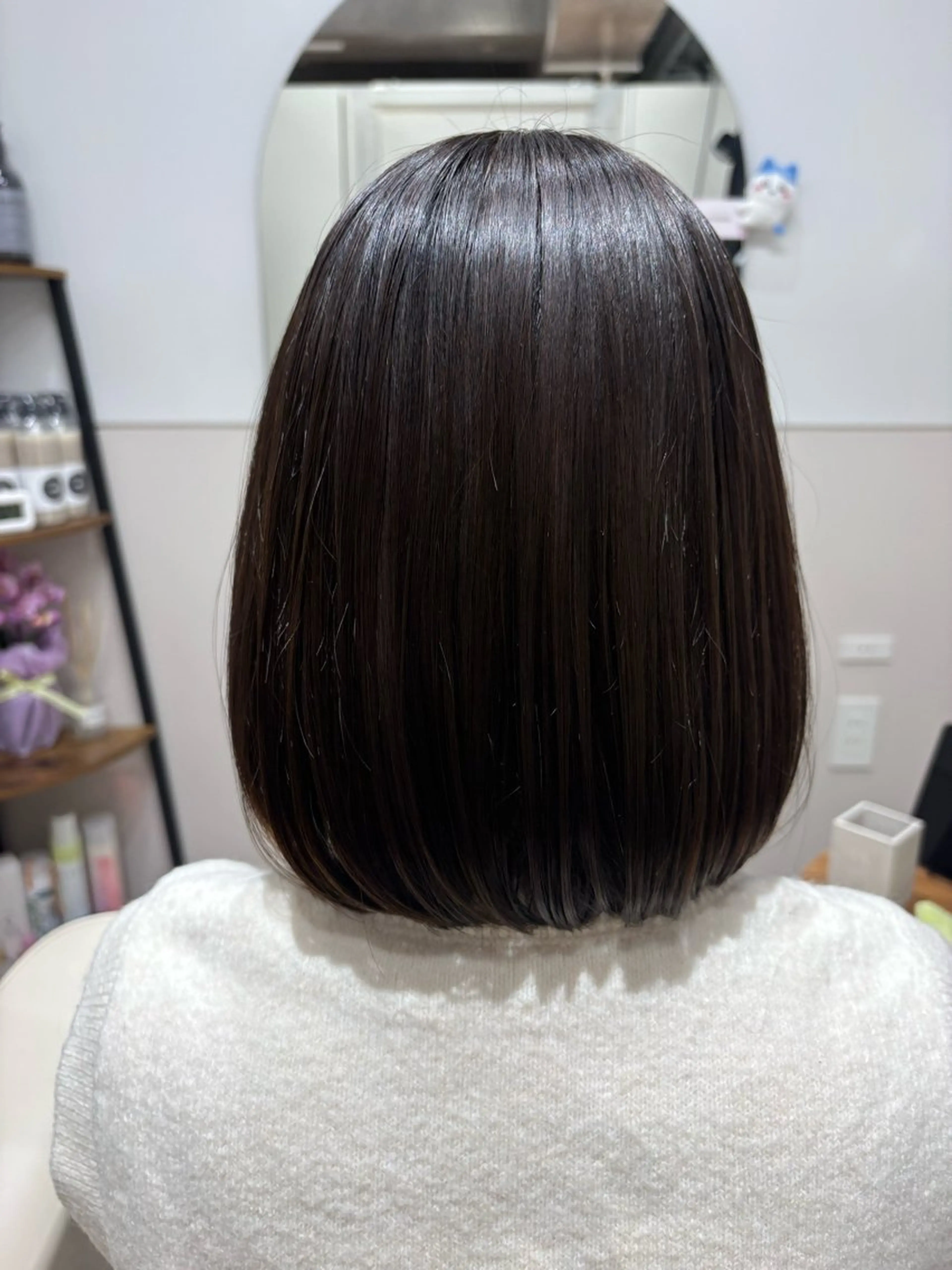 ショート カット 縮毛矯正 トリートメント salowin suite 柏所属・髪質改善特化 専門美容師オクダのヘアスタイル