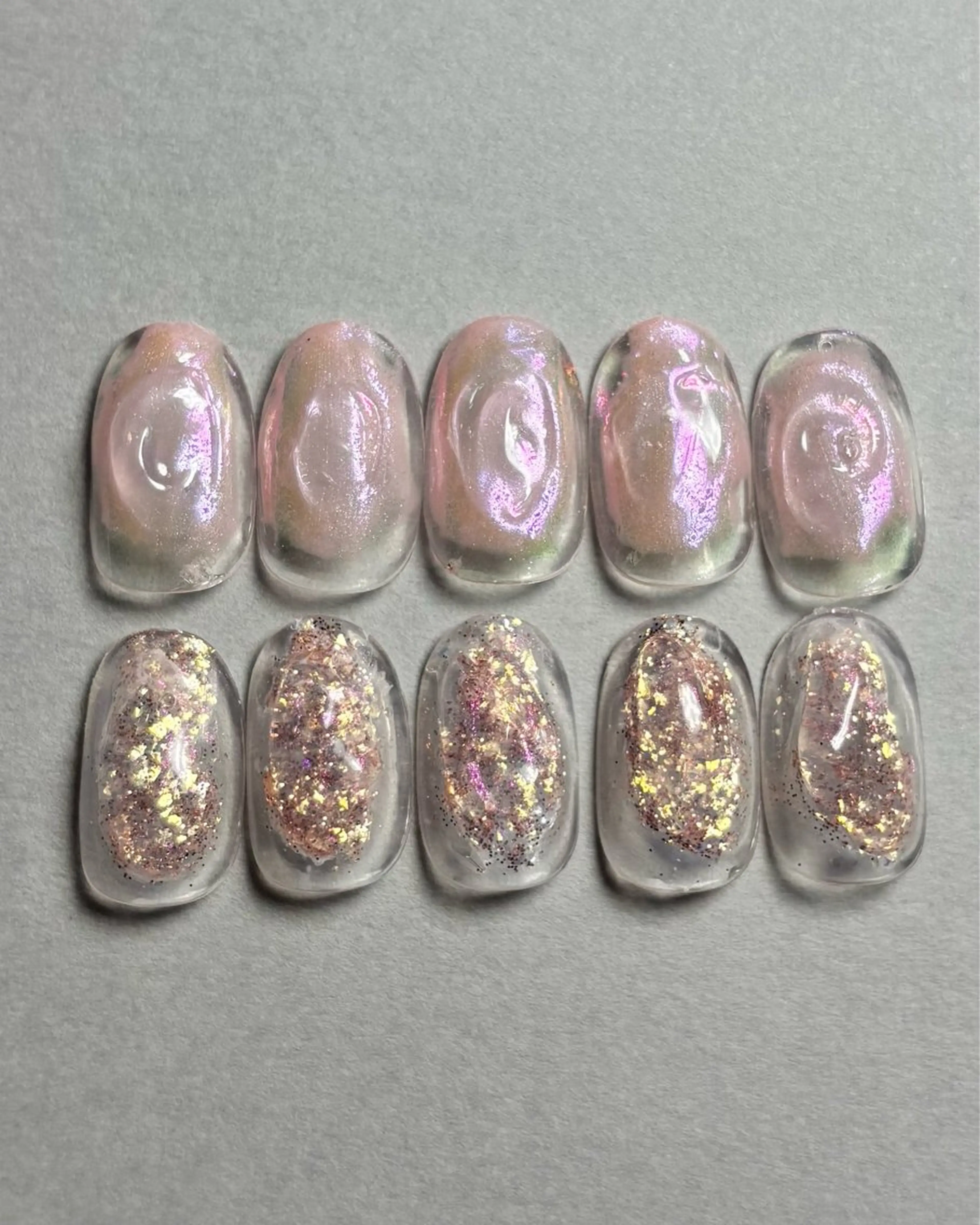 ネイル キラキラネイル 春ネイル ハンドネイル Osakana.nail所属・osakana nailのネイルデザイン