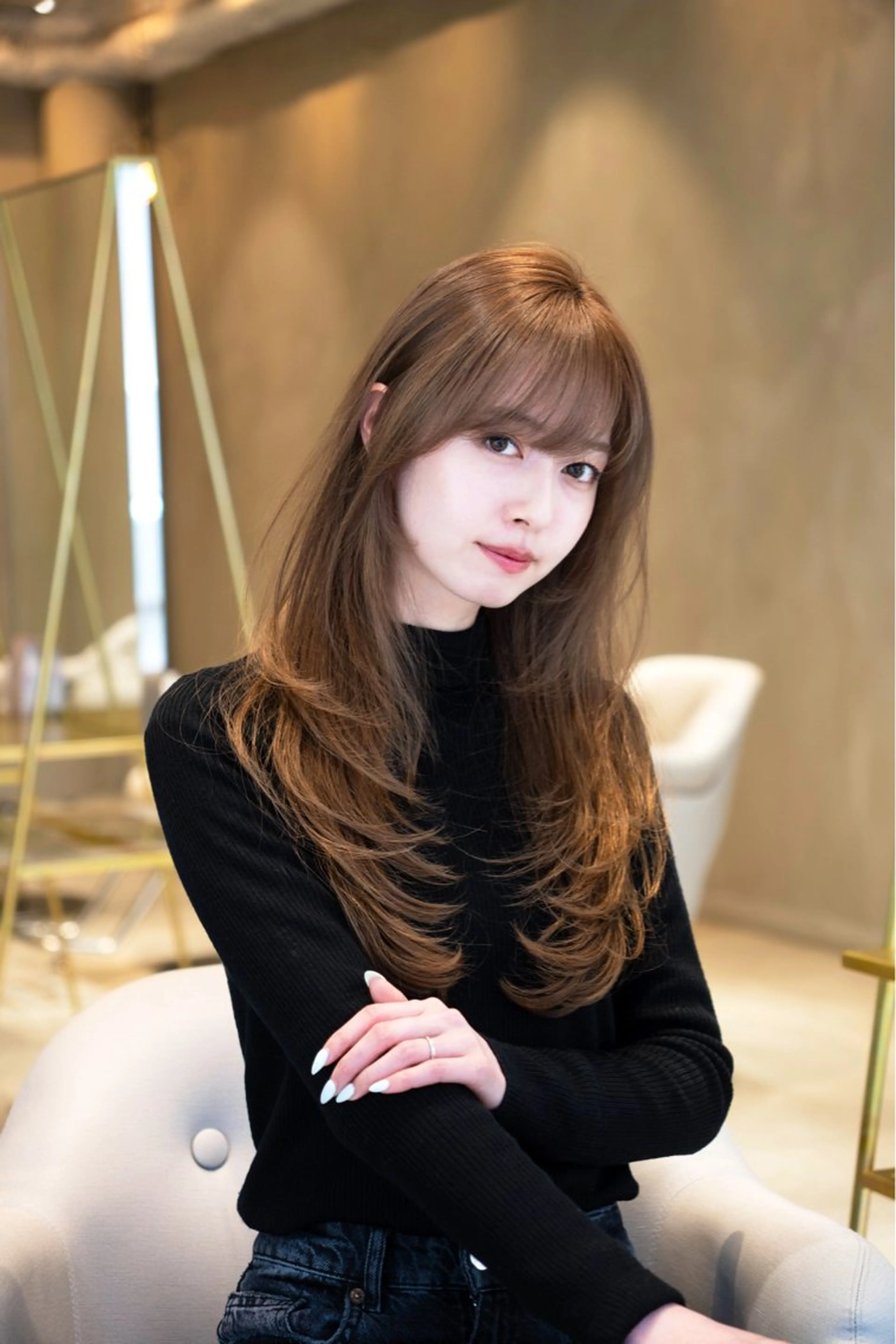 ロング カラー ヘアカラー M.SLASH  omotesando所属・KARIN🤍 /レイヤーカットのヘアスタイル