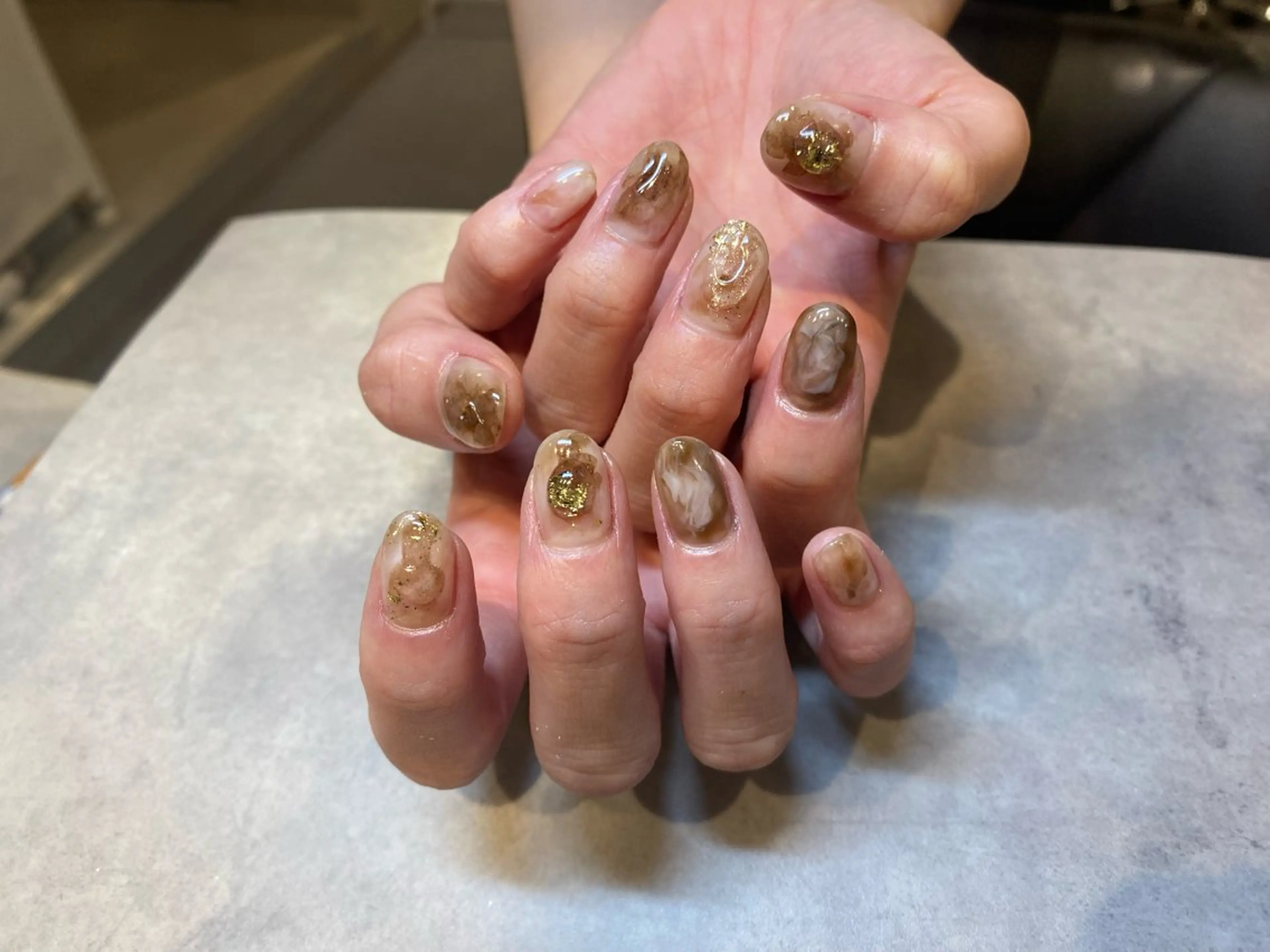 ネイル ニュアンスネイル ハンドネイル MAHO W 【深江橋店】のネイルデザイン