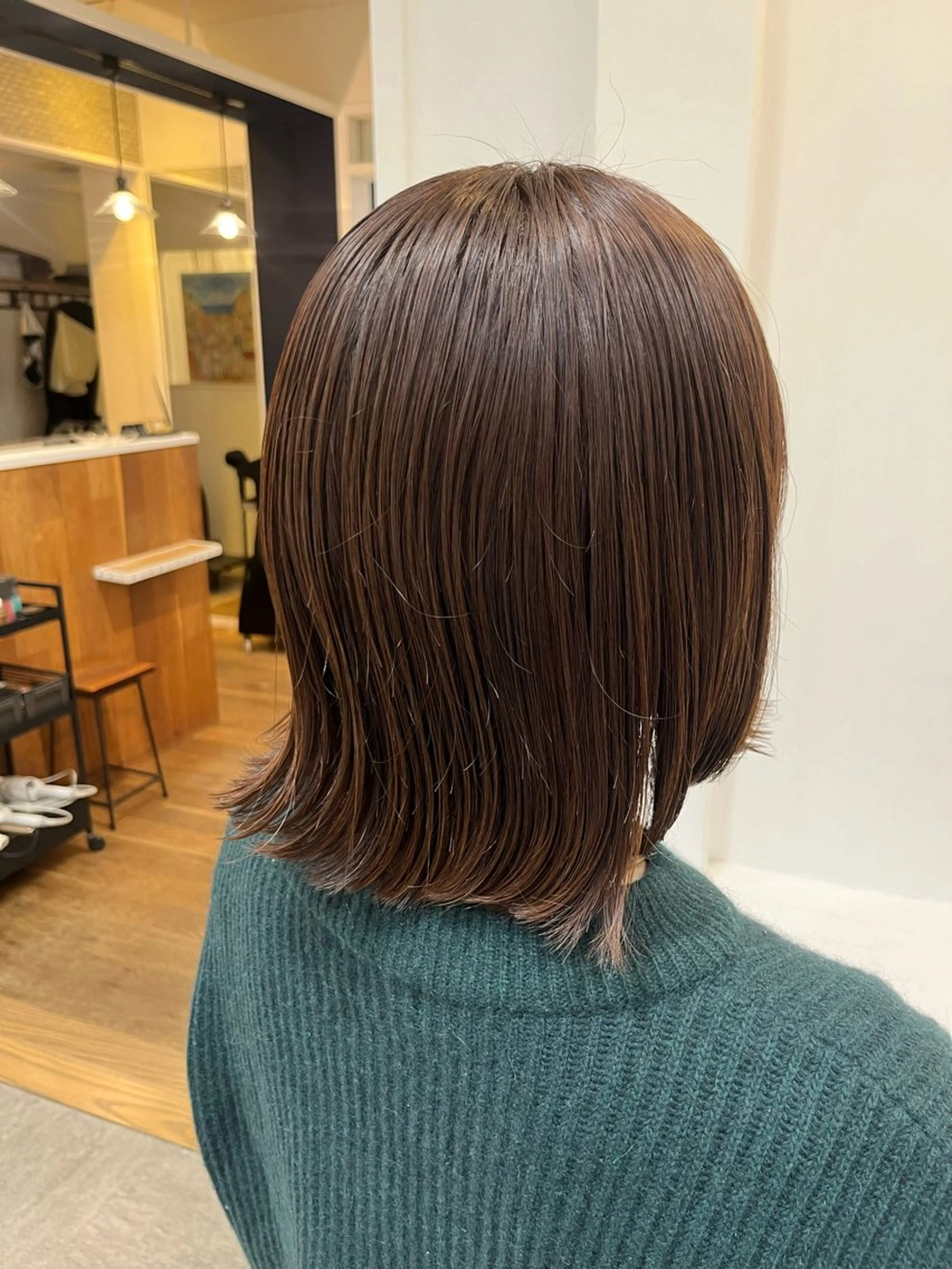 ミディアム トリートメント カット ヘアカラー トリートメント 無料カットモデル‪✨ ✂️Nanami🌷のヘアスタイル