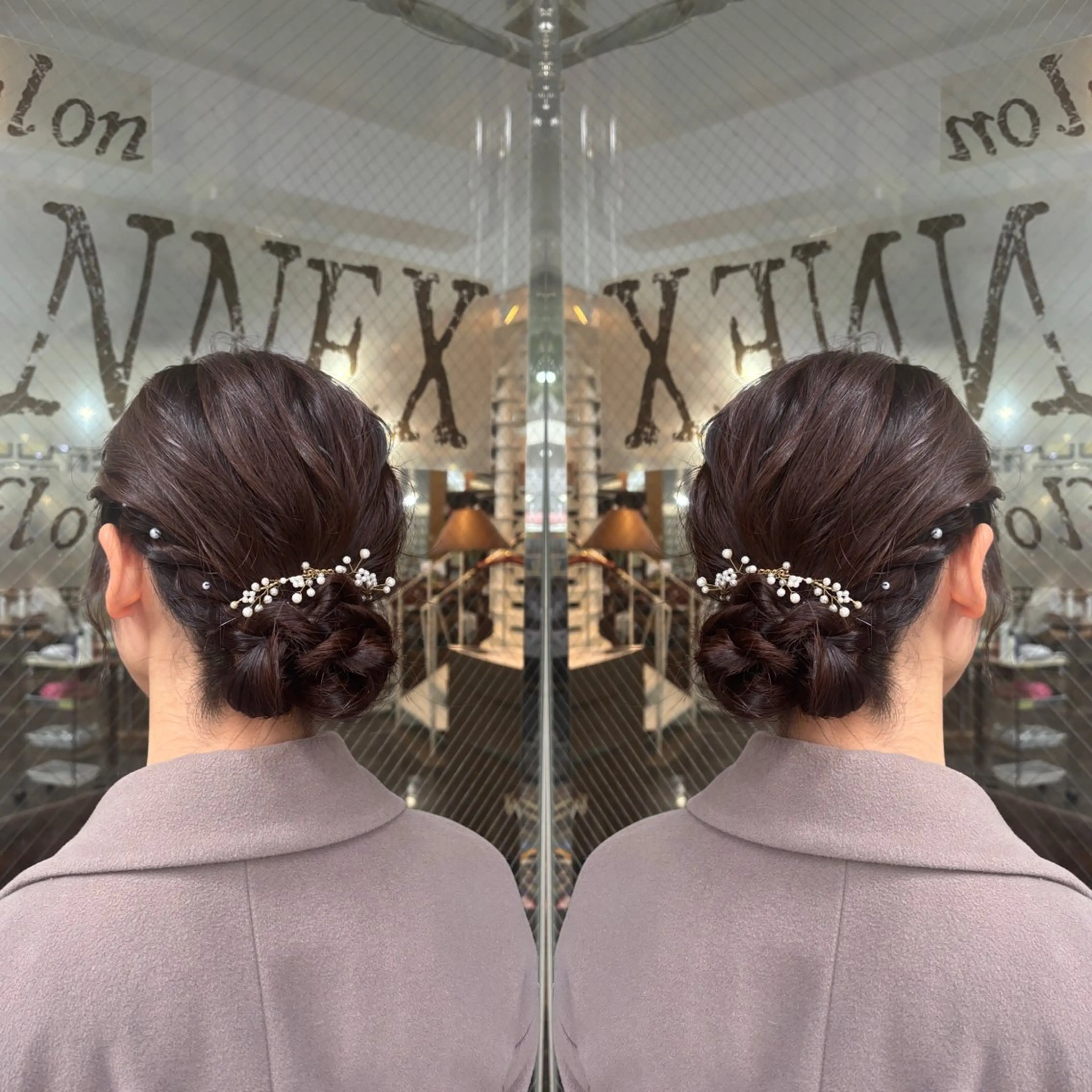 ミディアム ヘアアレンジ ☻モエカ/ハイトーン アレンジ☻のヘアスタイル