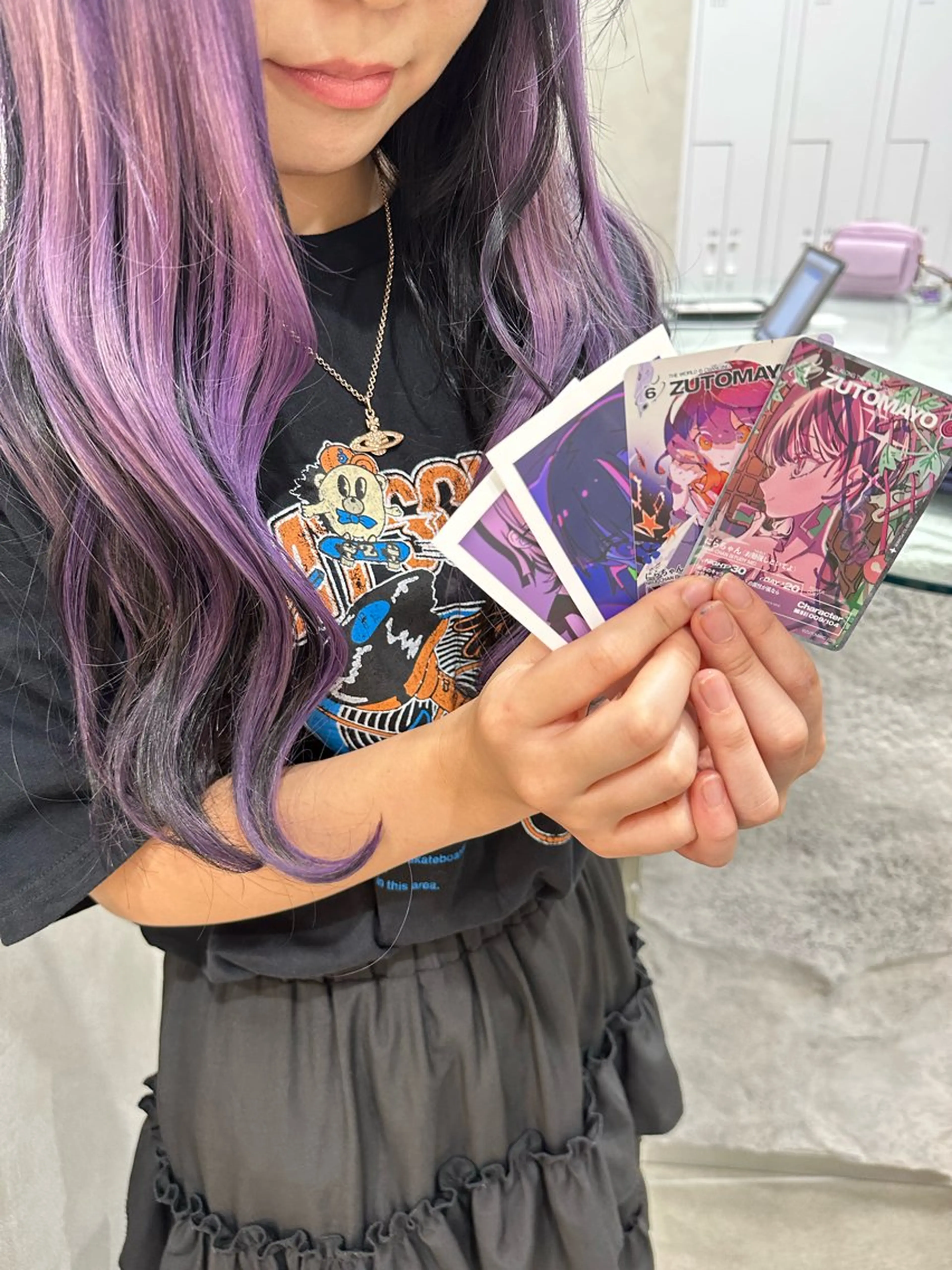 セミロング カラー パープルカラー あらげ 🌈推しカラー🌈ᵕのヘアスタイル