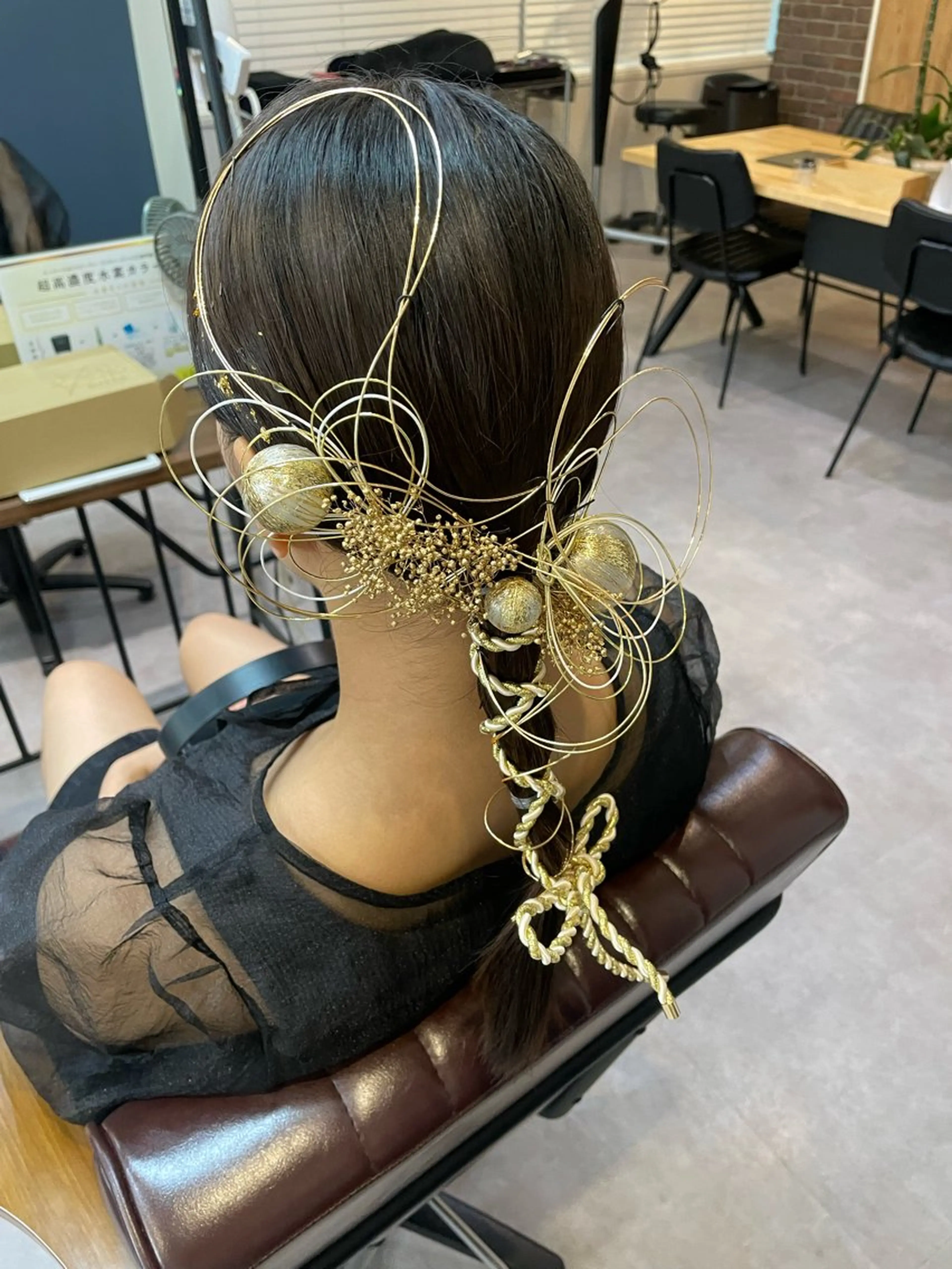 成人式ヘアセットモデルの写真