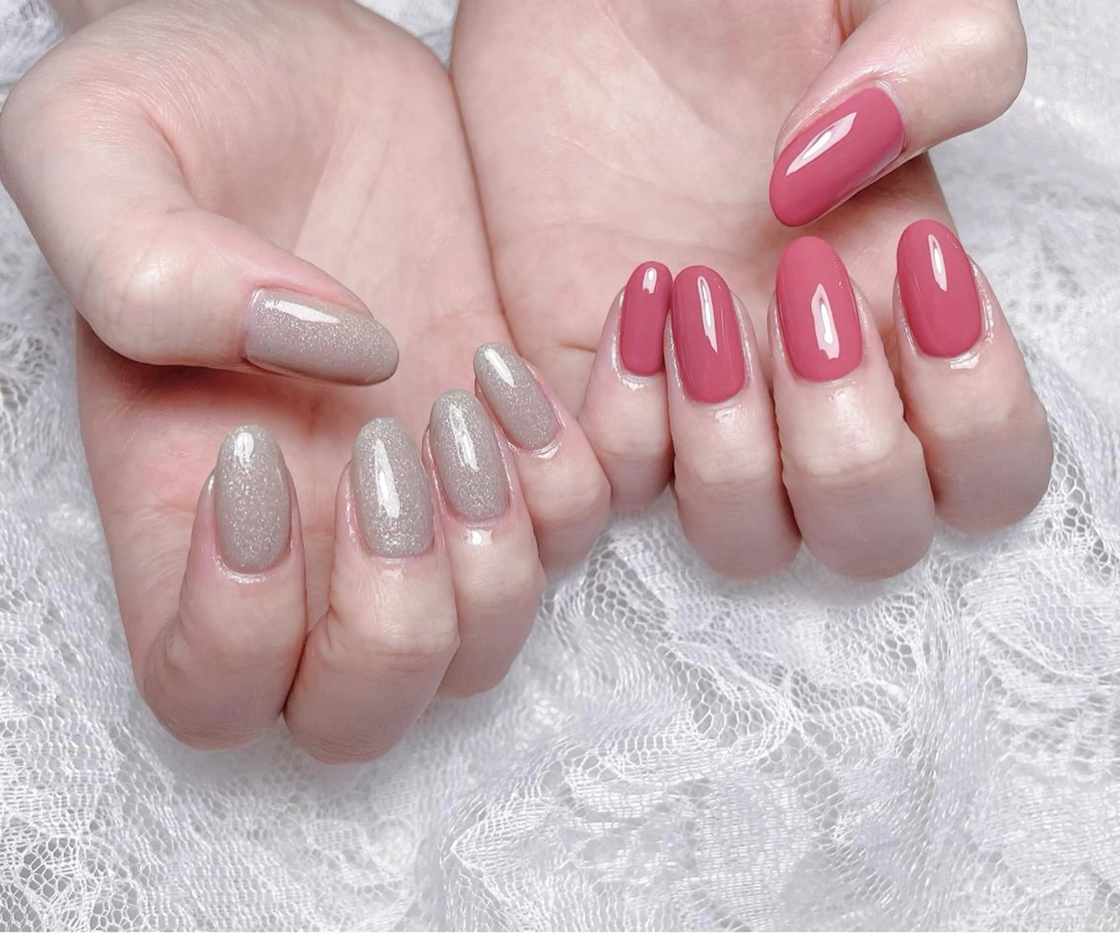 ネイル ワンカラーネイル FLARE NAIL フレアネイルのネイルデザイン