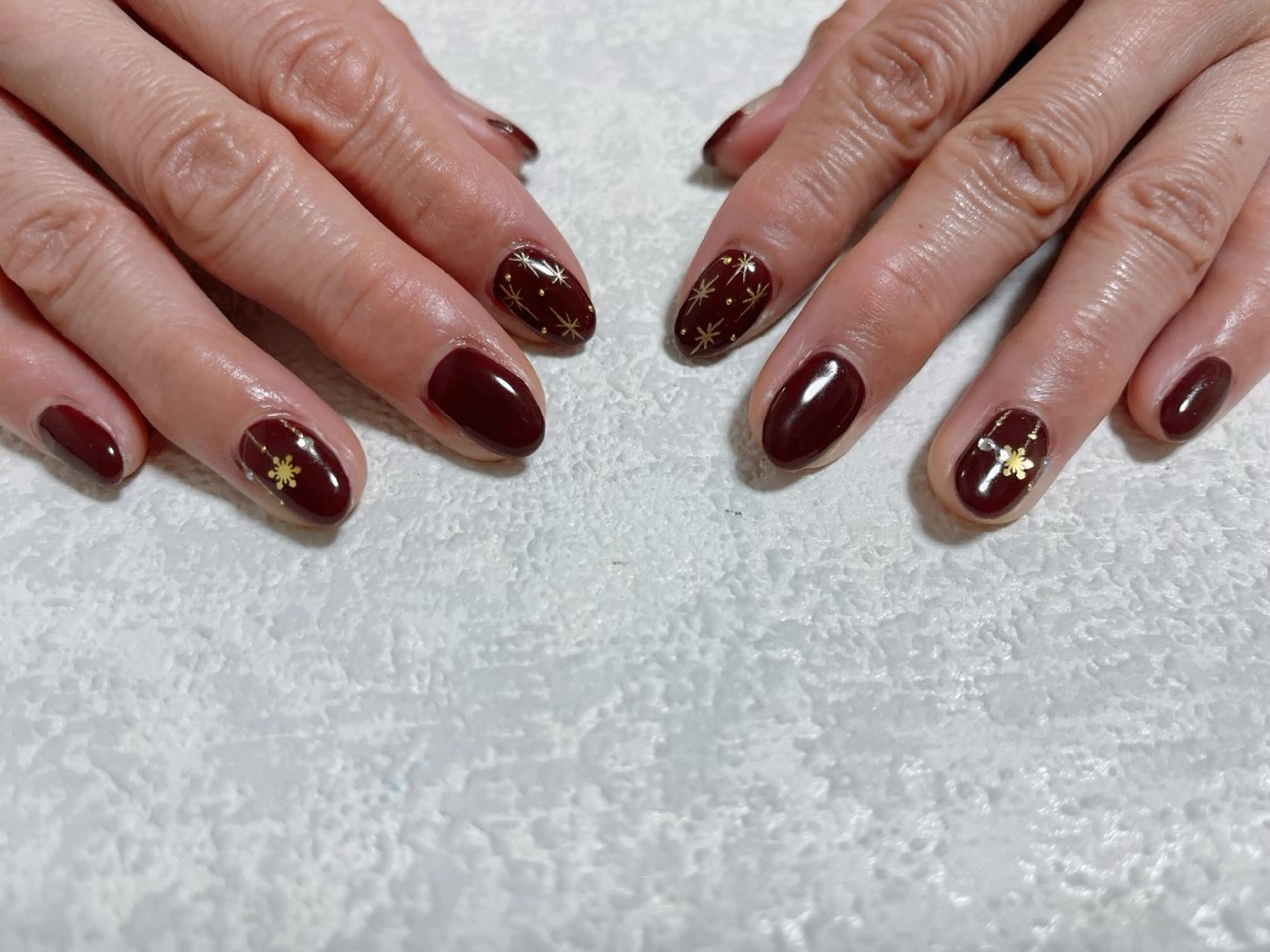 ネイル ジェルネイル 韓国ネイル パラジェル 冬ネイル クリスマス kikinail 溝の口のネイルデザイン
