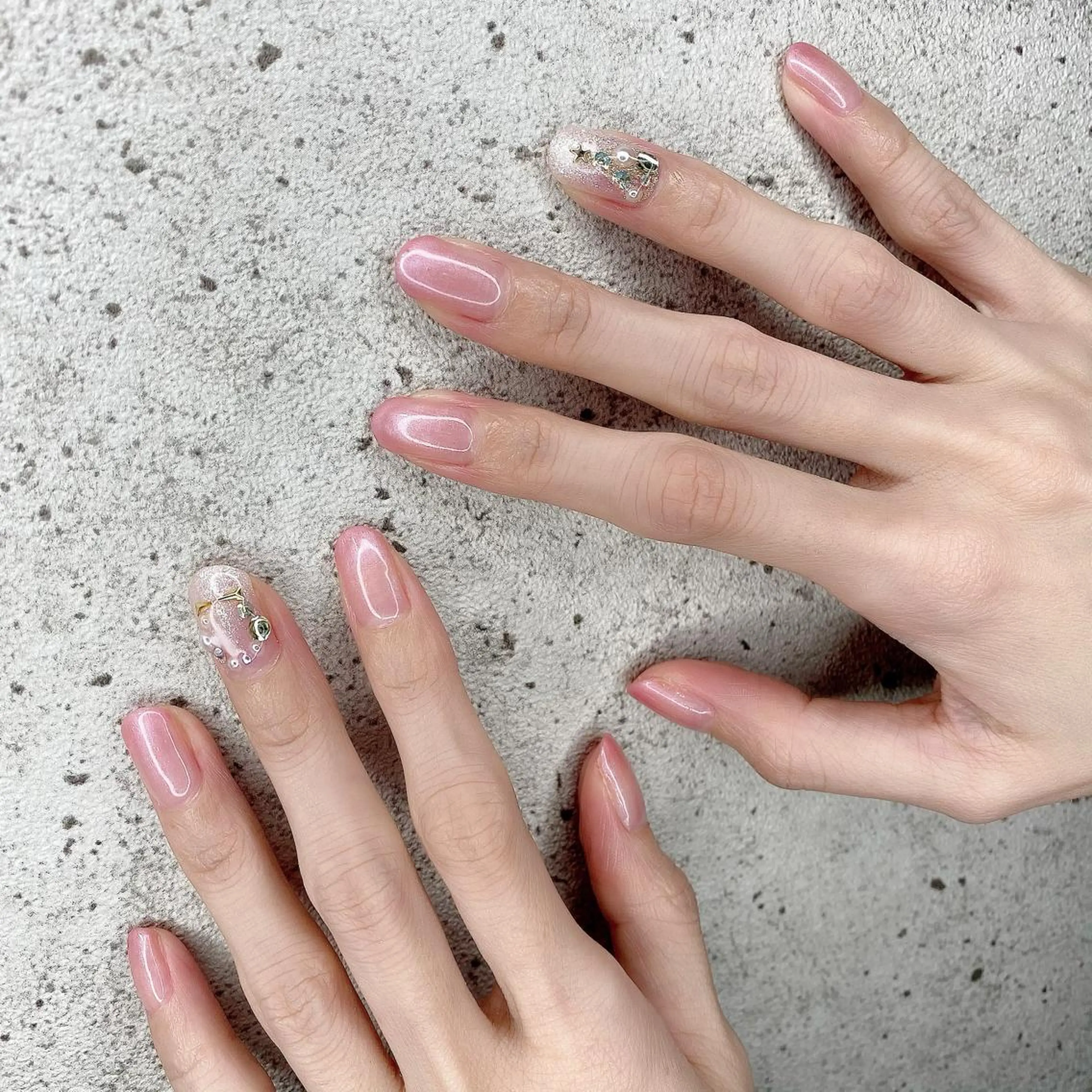 セミロング カラー パーマ ヘアアレンジ メンズ キッズ ネイル マツエク・マツパ Salon Ｋのネイルデザイン