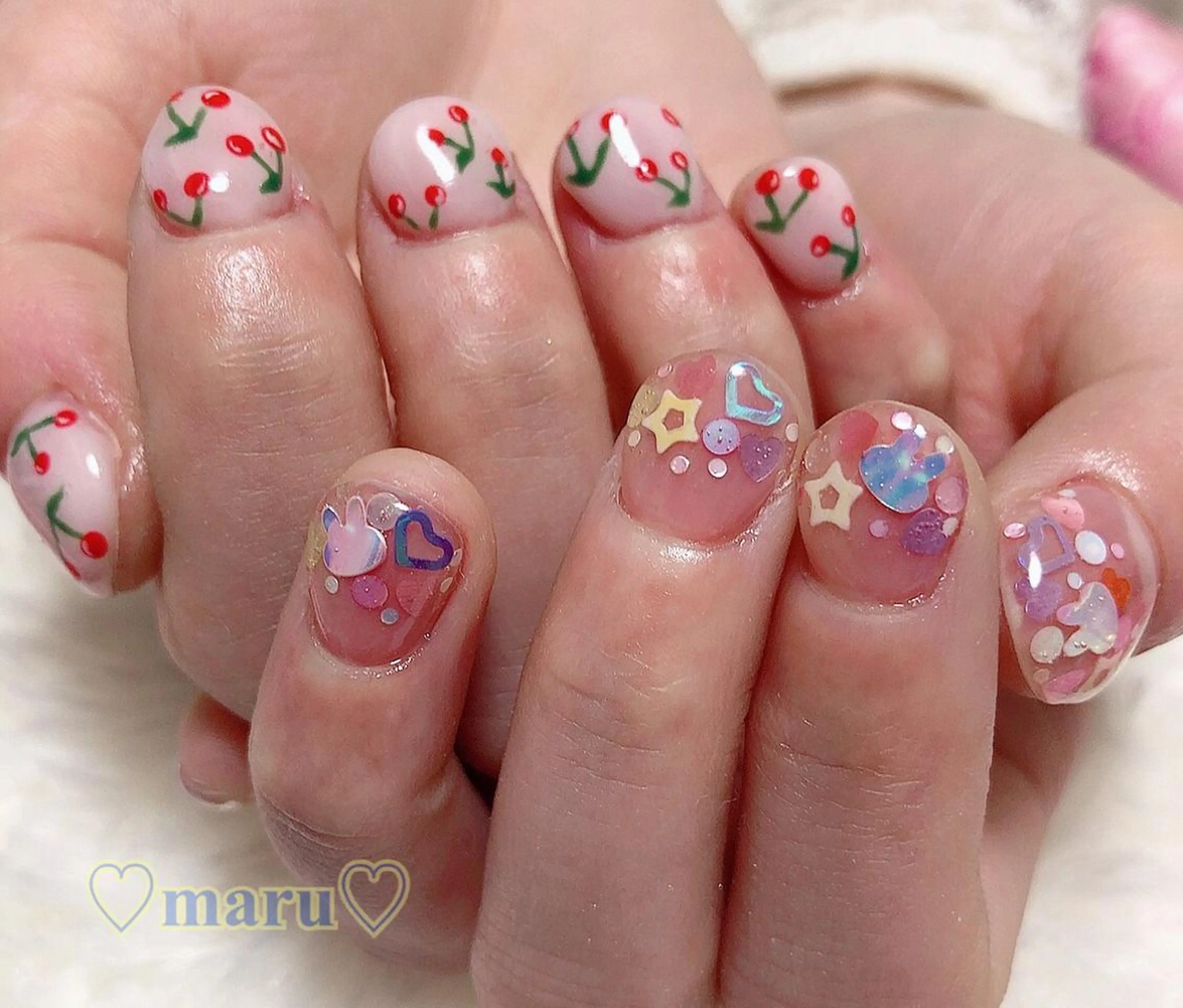 ネイル ハンドネイル フットネイル まるみ ♡のネイルデザイン