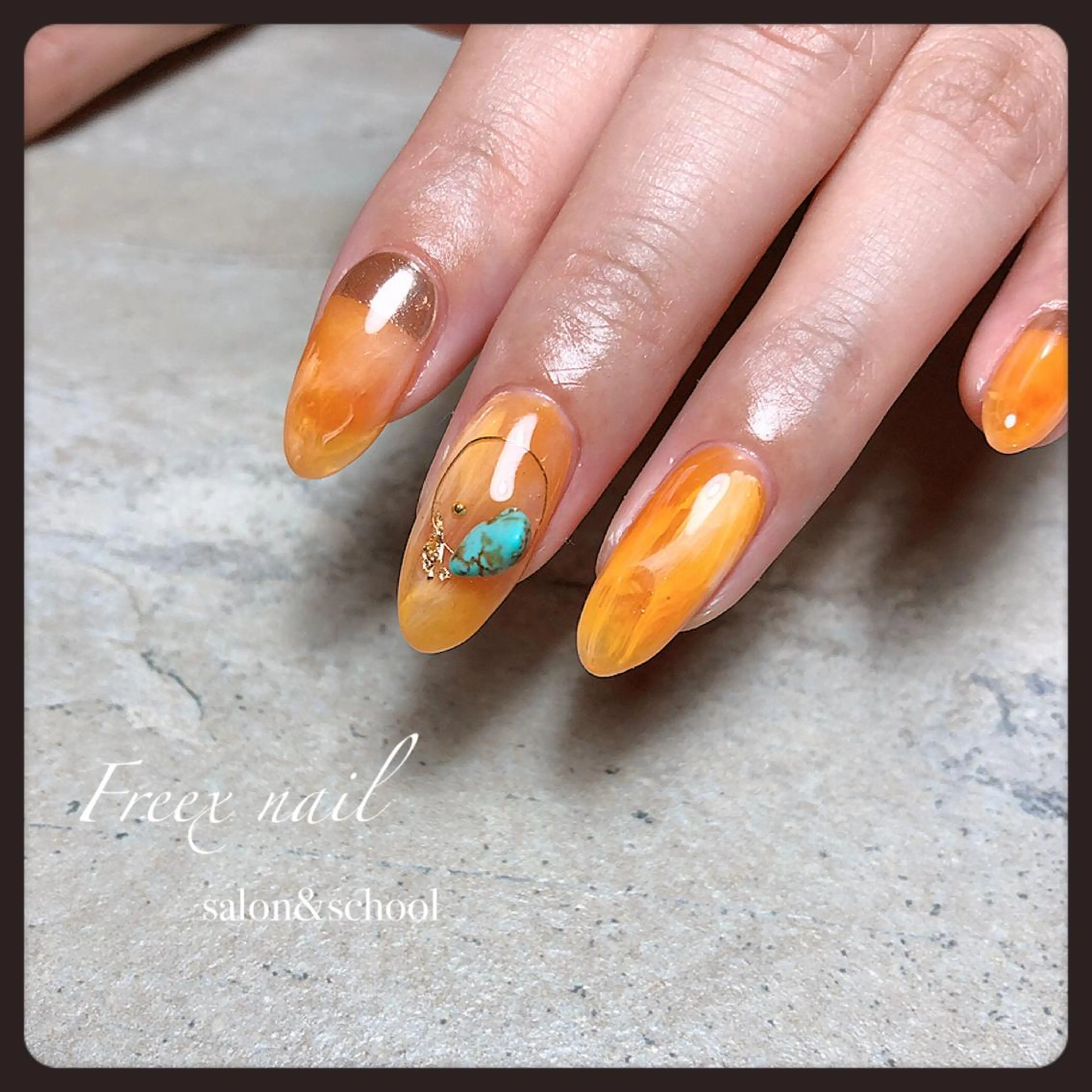 ネイル 夏ネイル Freex nail所属・freex nail /ニュアンス/個性派のネイルデザイン