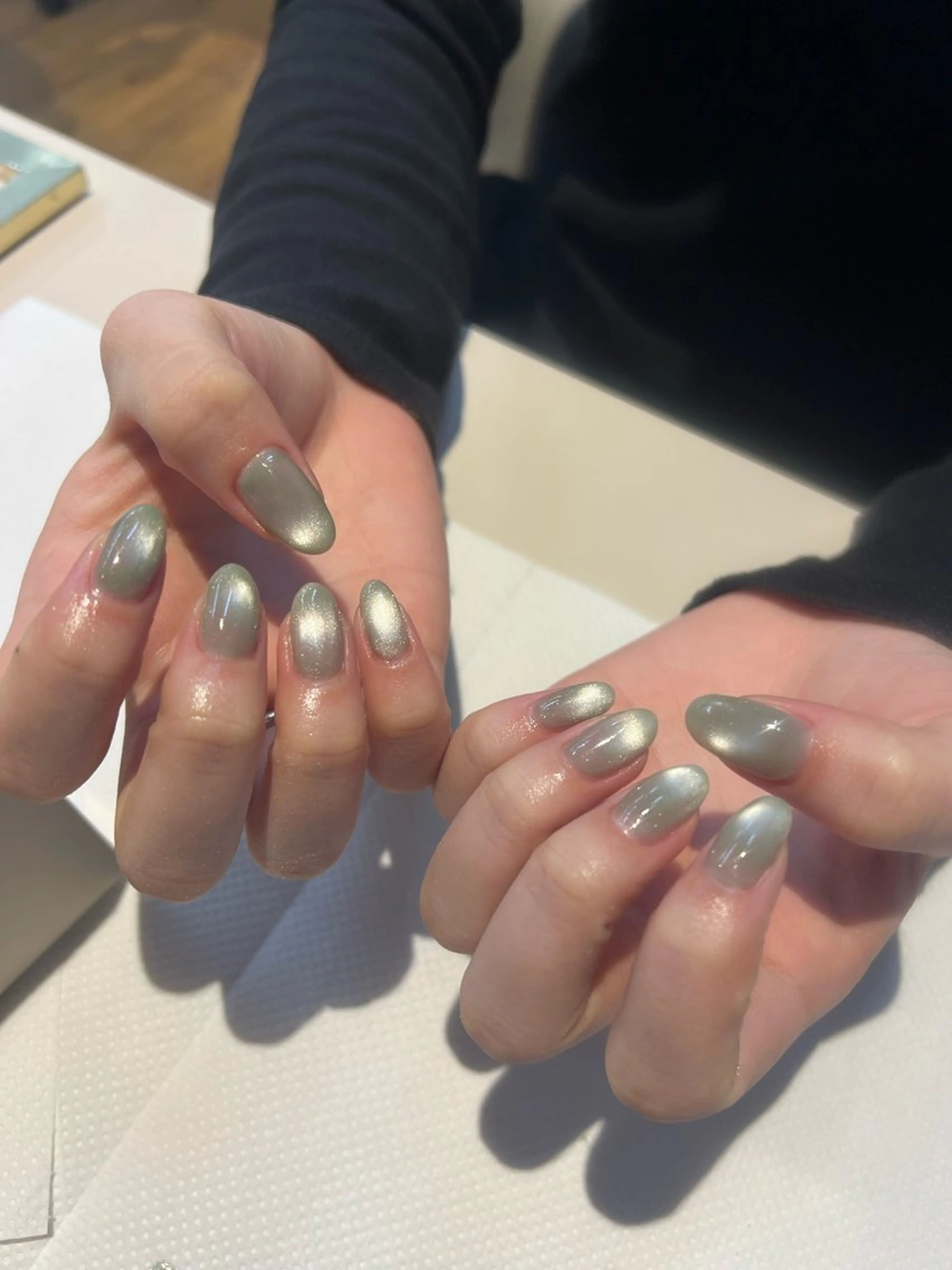 ネイル グリーン kit trios nailのネイルデザイン