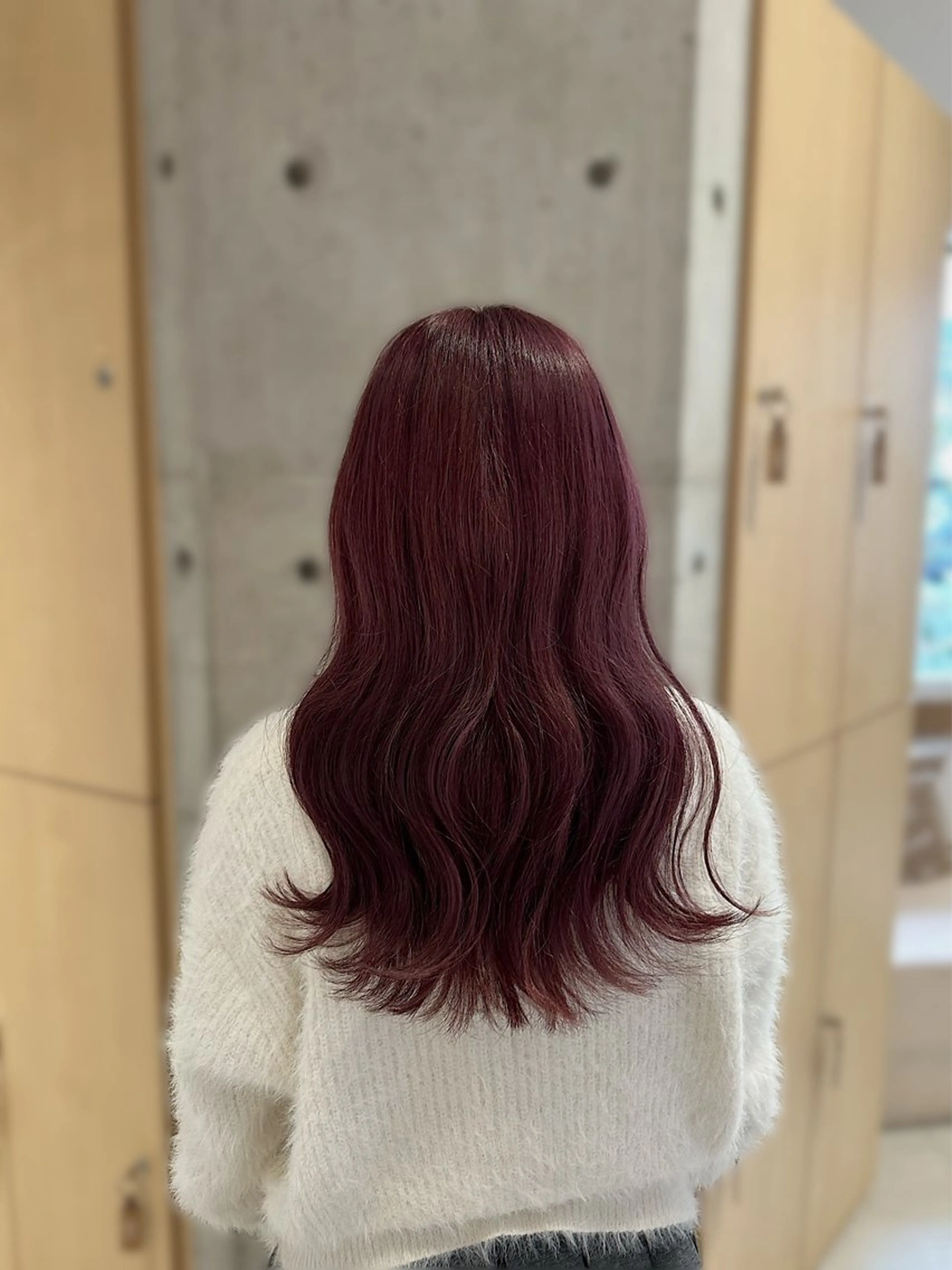 カラー ブリーチ カシス ダブルカラー ブリーチなしカラー ピンクカラー hair's  BEAU所属・荒木 千琴のヘアスタイル