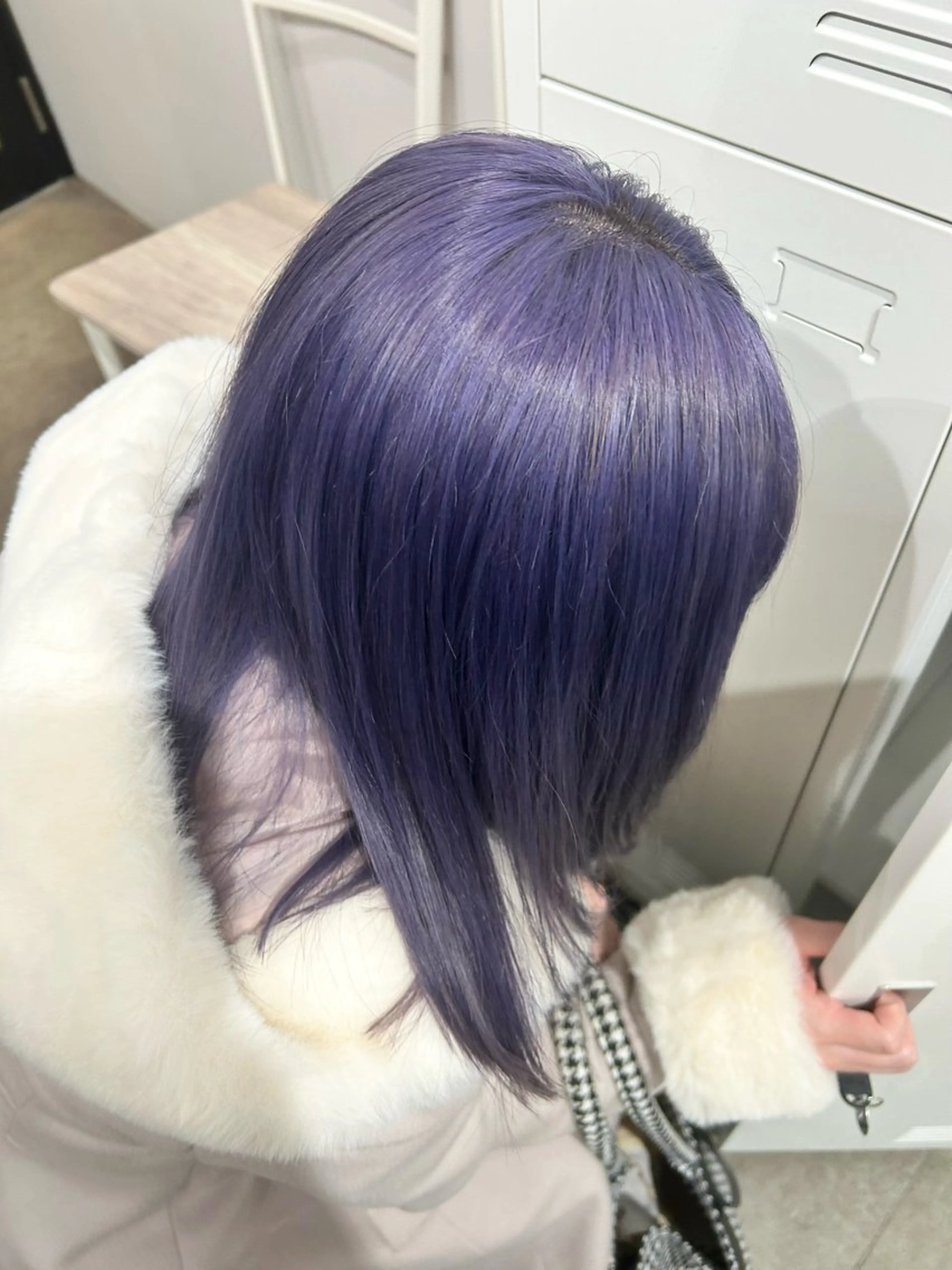 ミディアム カラー ブリーチ パープルカラー ヘアカラー トリートメント 透明感/ダブルカラー /🌸ERI🌸のヘアスタイル