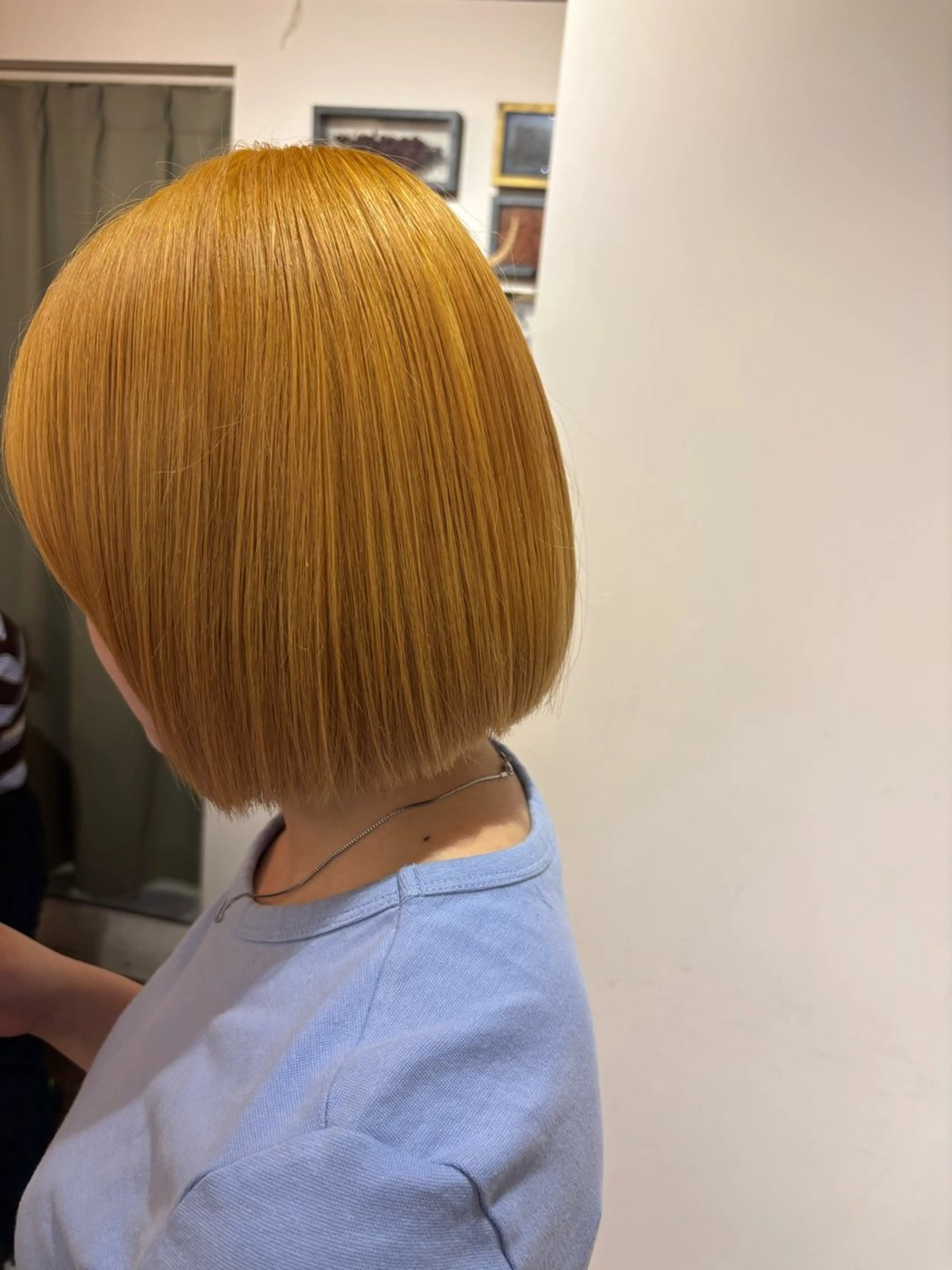 ショート 切りっぱなしボブ ボブ ヘアカラー パーマ/ボブ/レイ ヤー💫SUZUKAのヘアスタイル