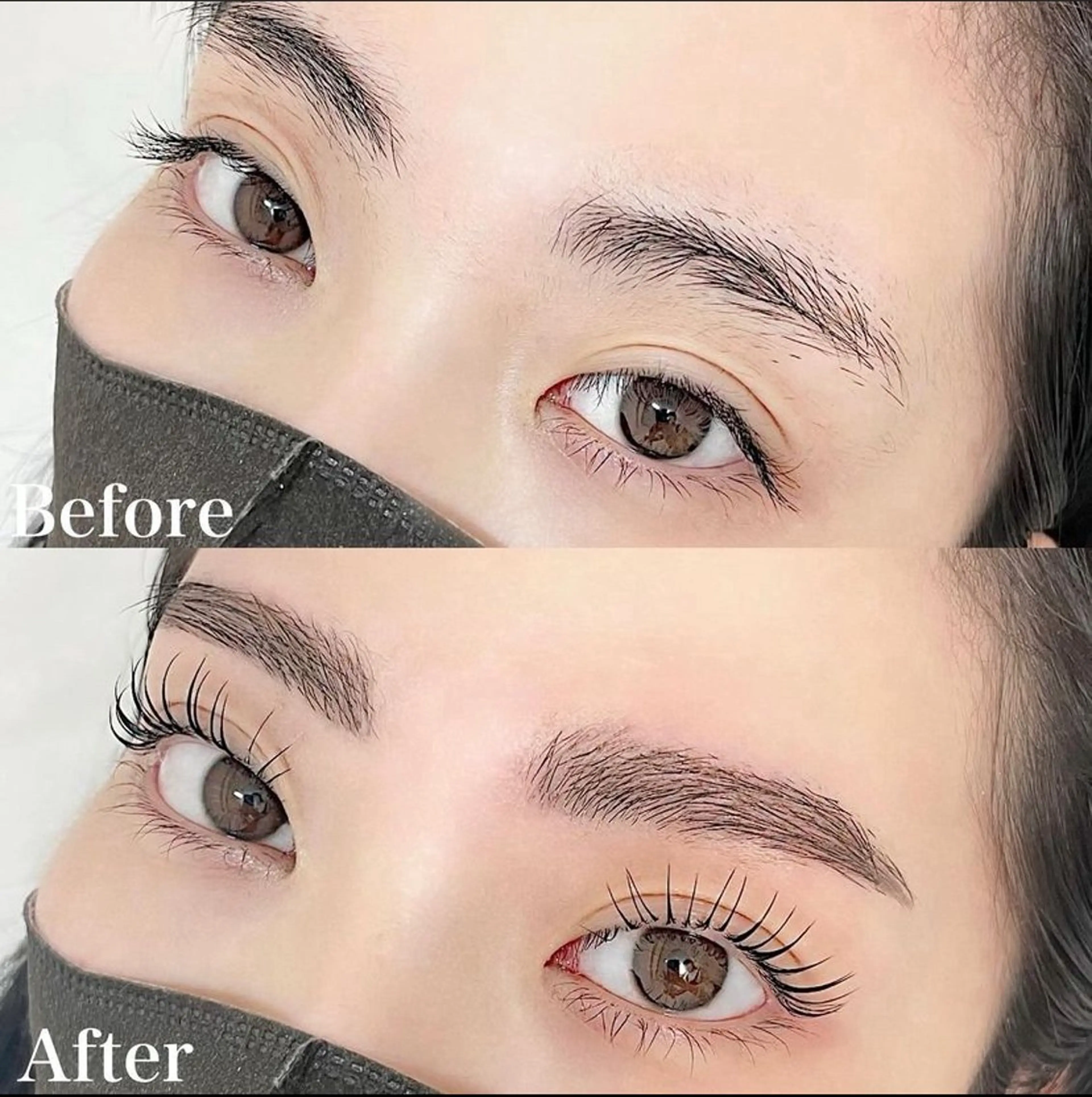 🇰🇷LEPIAラッシュ＋LEPIAブロウ🇰🇷【まつげパーマ上＋アイブロウリフト＋wax】の写真