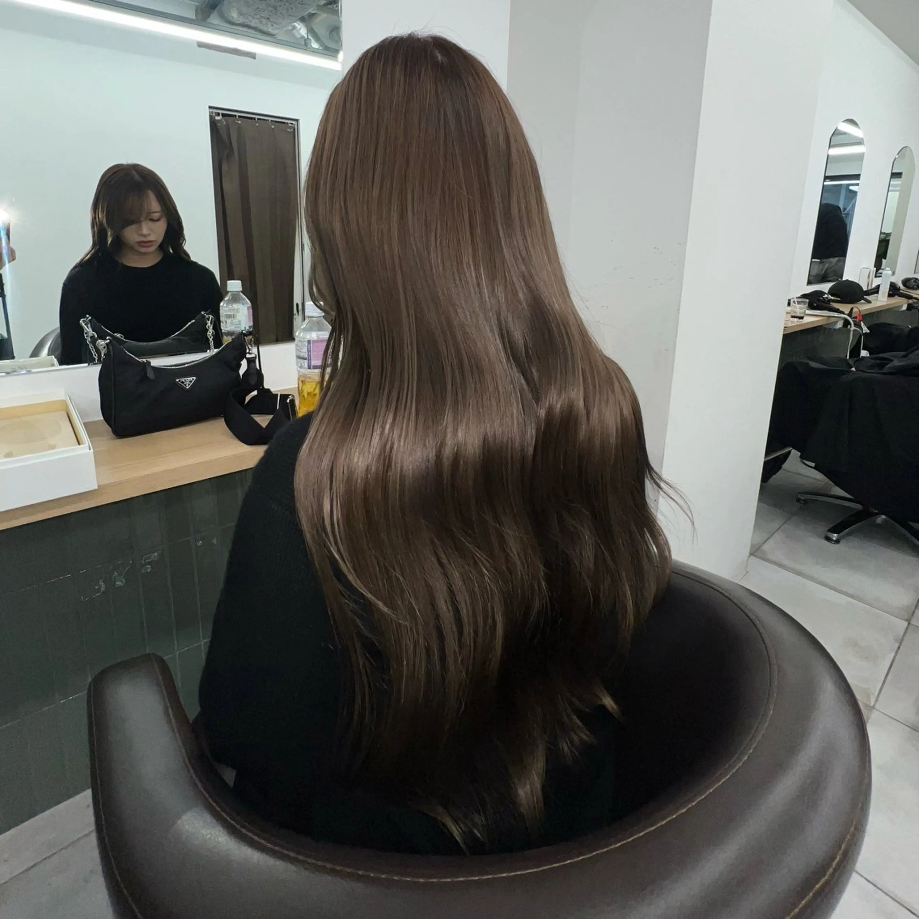 ロング カラー カット ヘアカラー トリートメント 赤みゼロ/透明感 カラー🌿KANTAのヘアスタイル