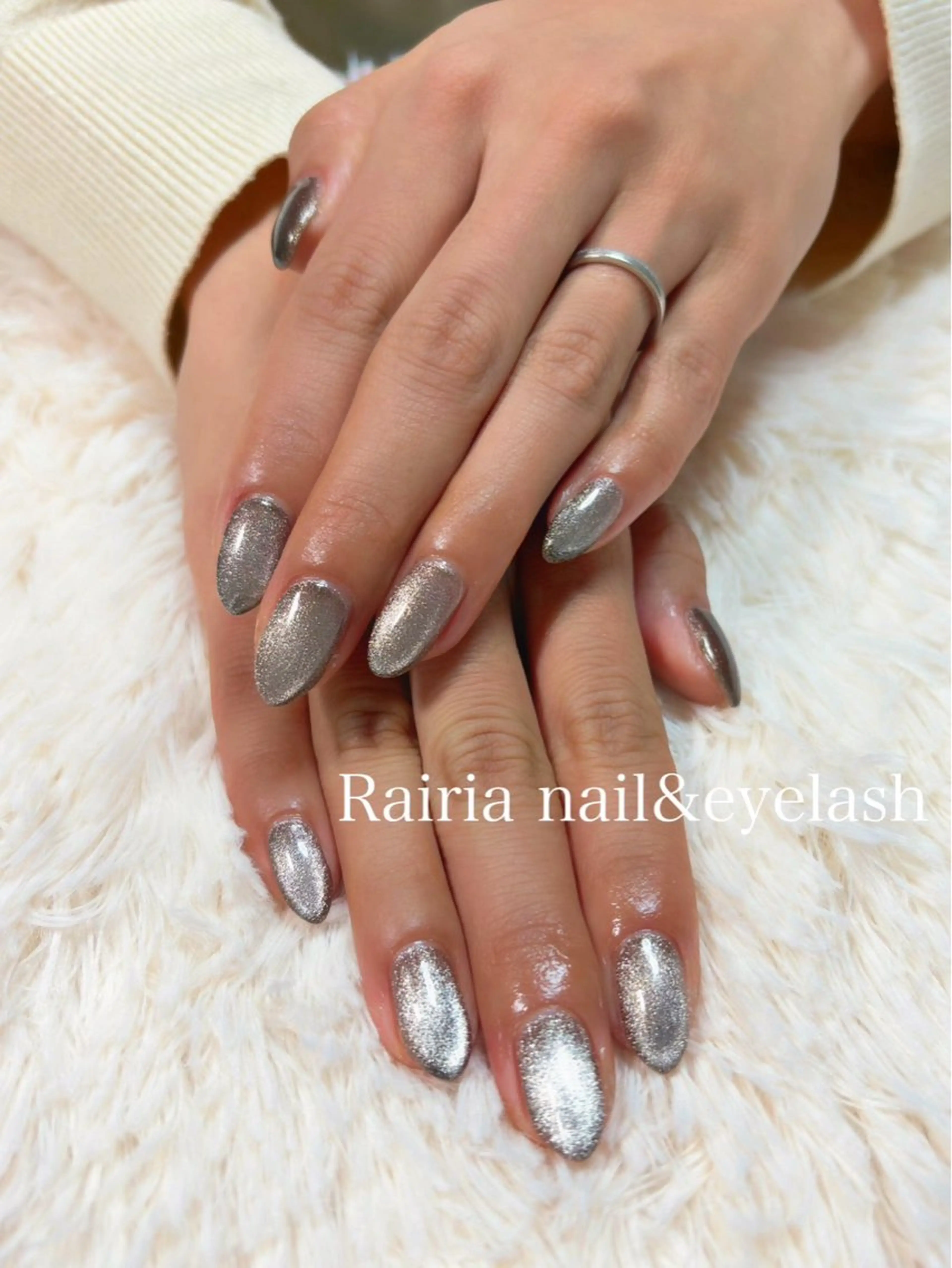 ネイル フットネイル ジェルネイル マグネットネイル オフィスネイル ワンカラーネイル NAILSALON CRISTA所属・🤍CRISTA yui🤍のネイルデザイン