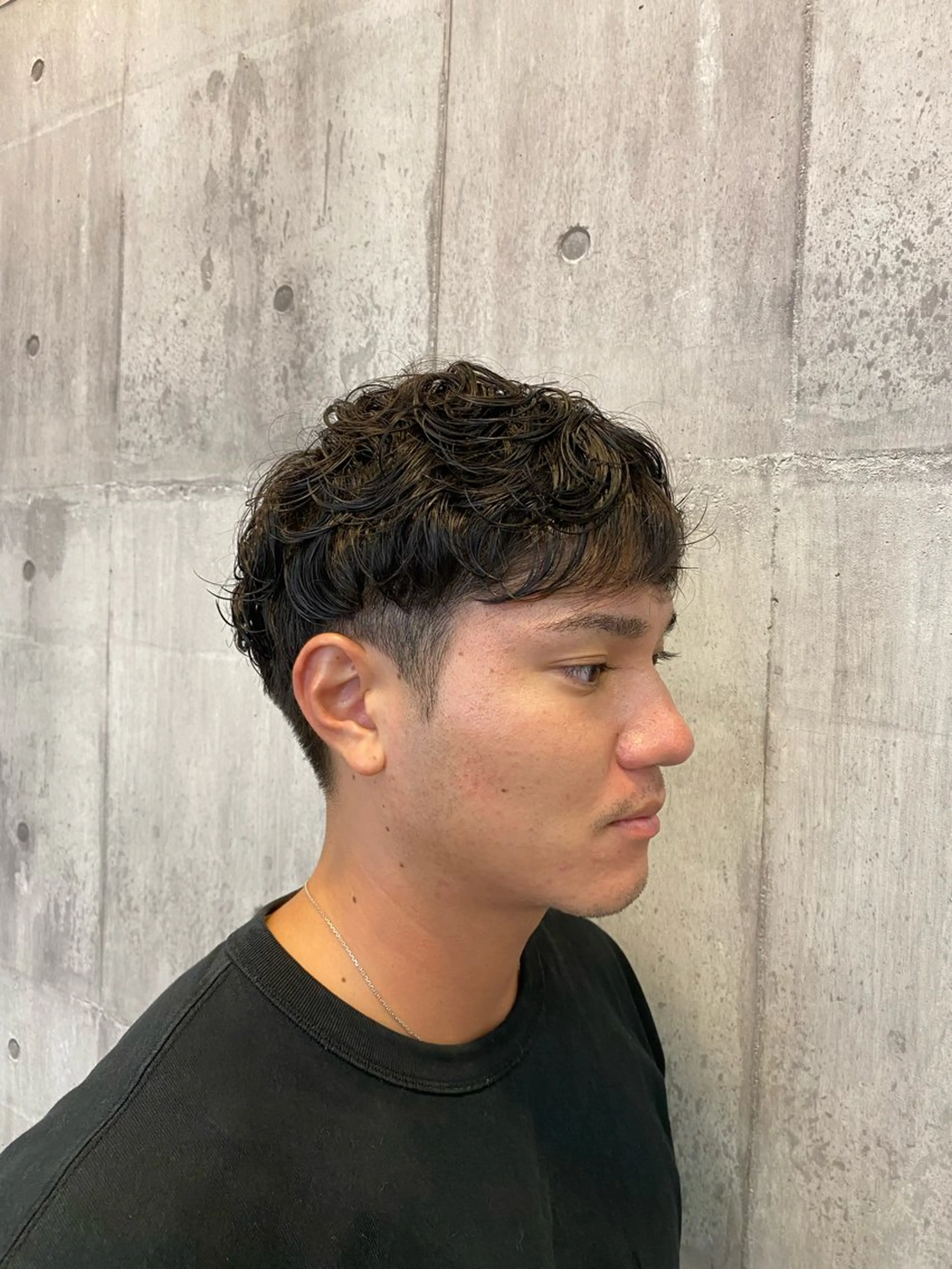 パーマ メンズ カット パーマ CHIC 蘭のヘアスタイル