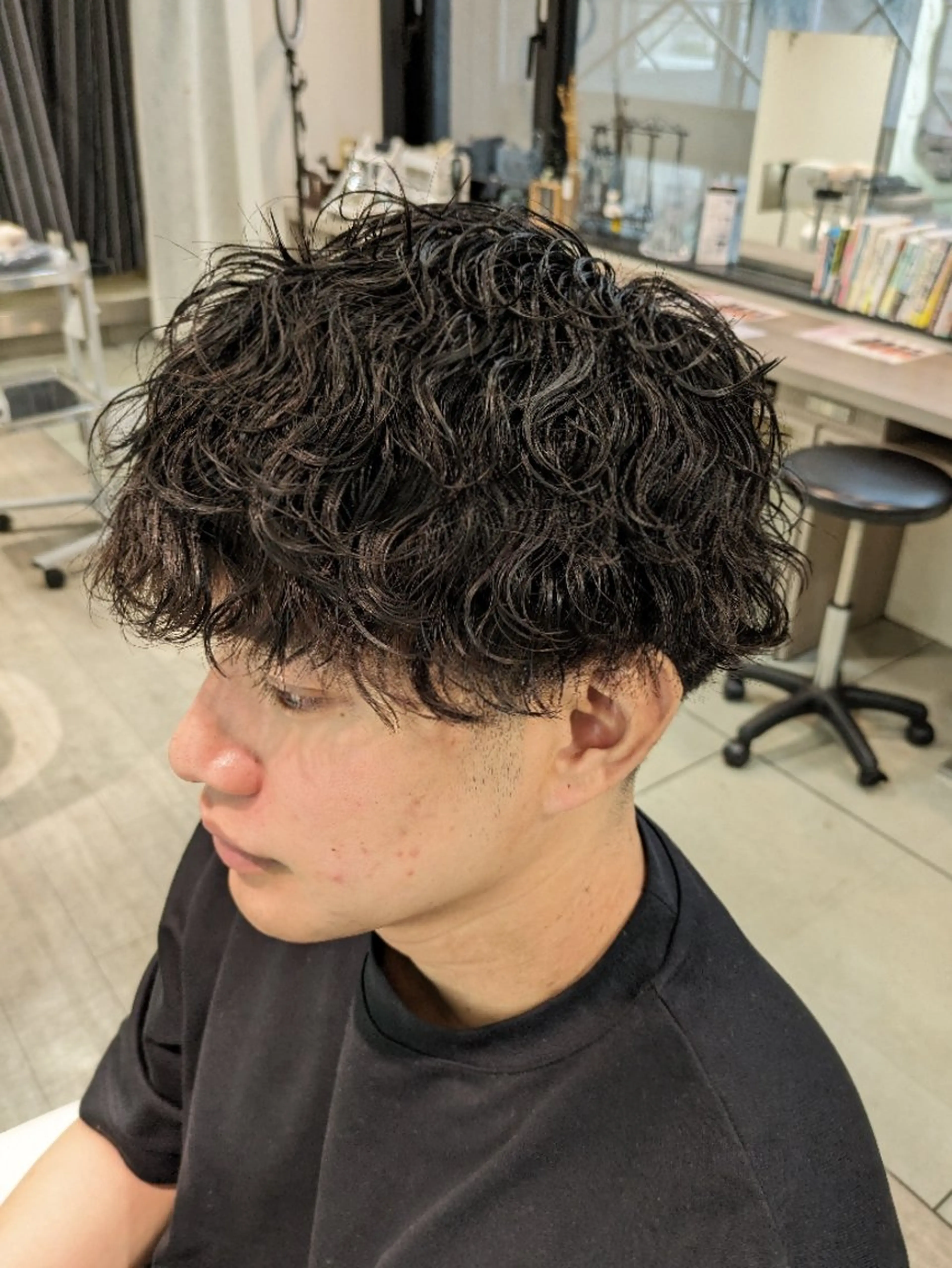 メンズ パーマ カット パーマ トリートメント 小川 健治✨のヘアスタイル