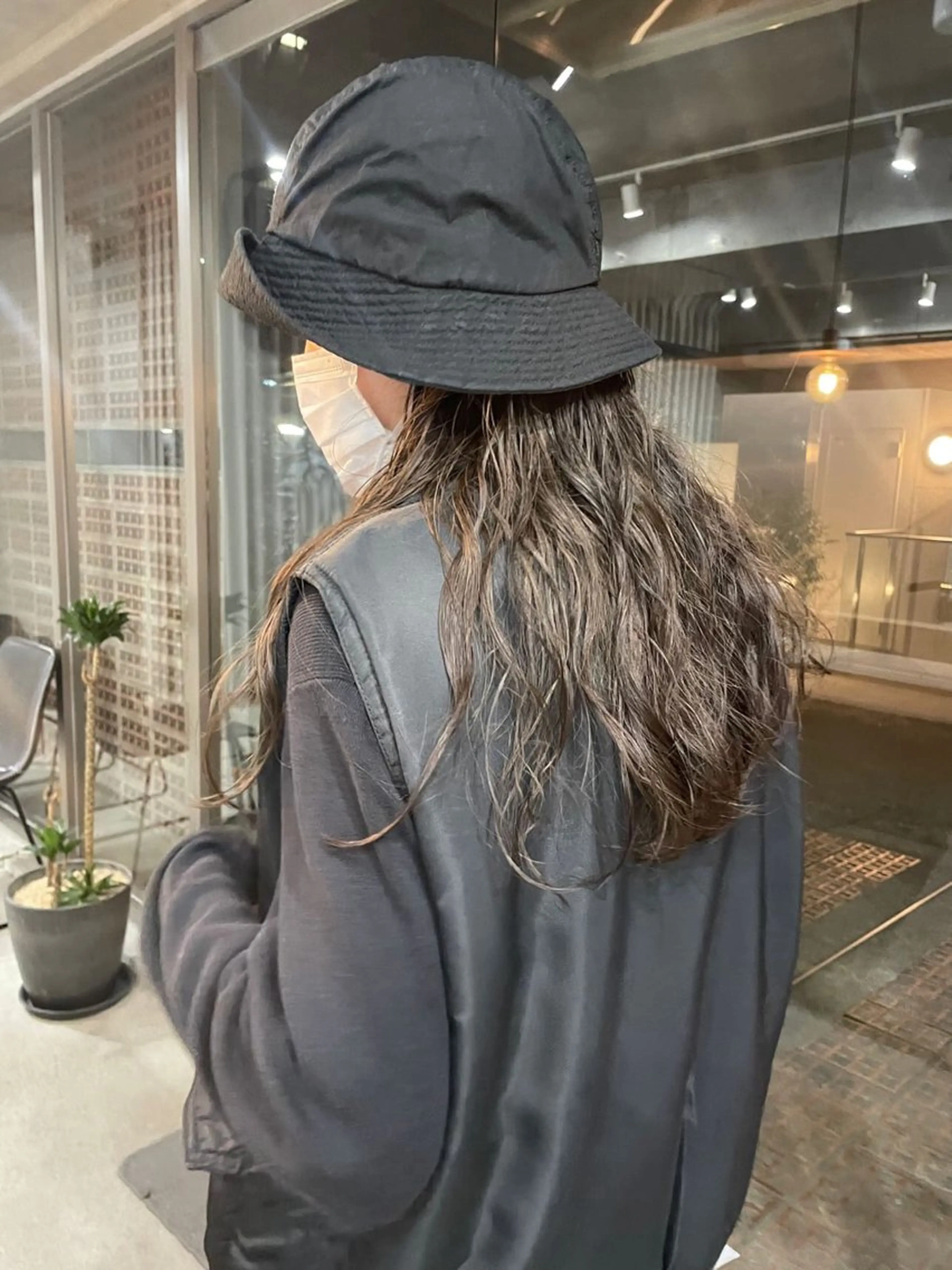 セミロング カラー パーマ カット パーマ 表参道/髪質改善・ 透明感 colorのヘアスタイル