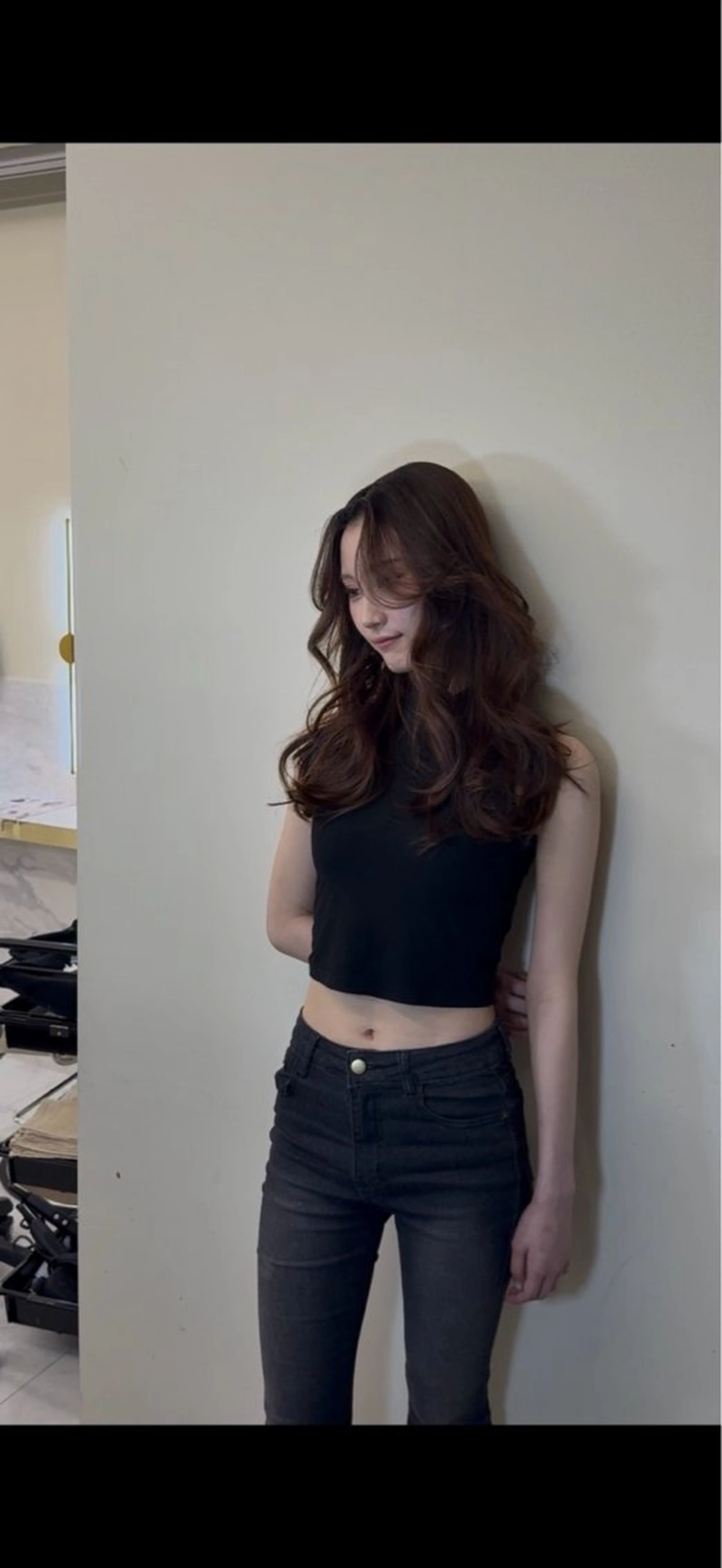 セミロング ワンホン×髪質改善 つのーか🩶‪🫧のヘアスタイル