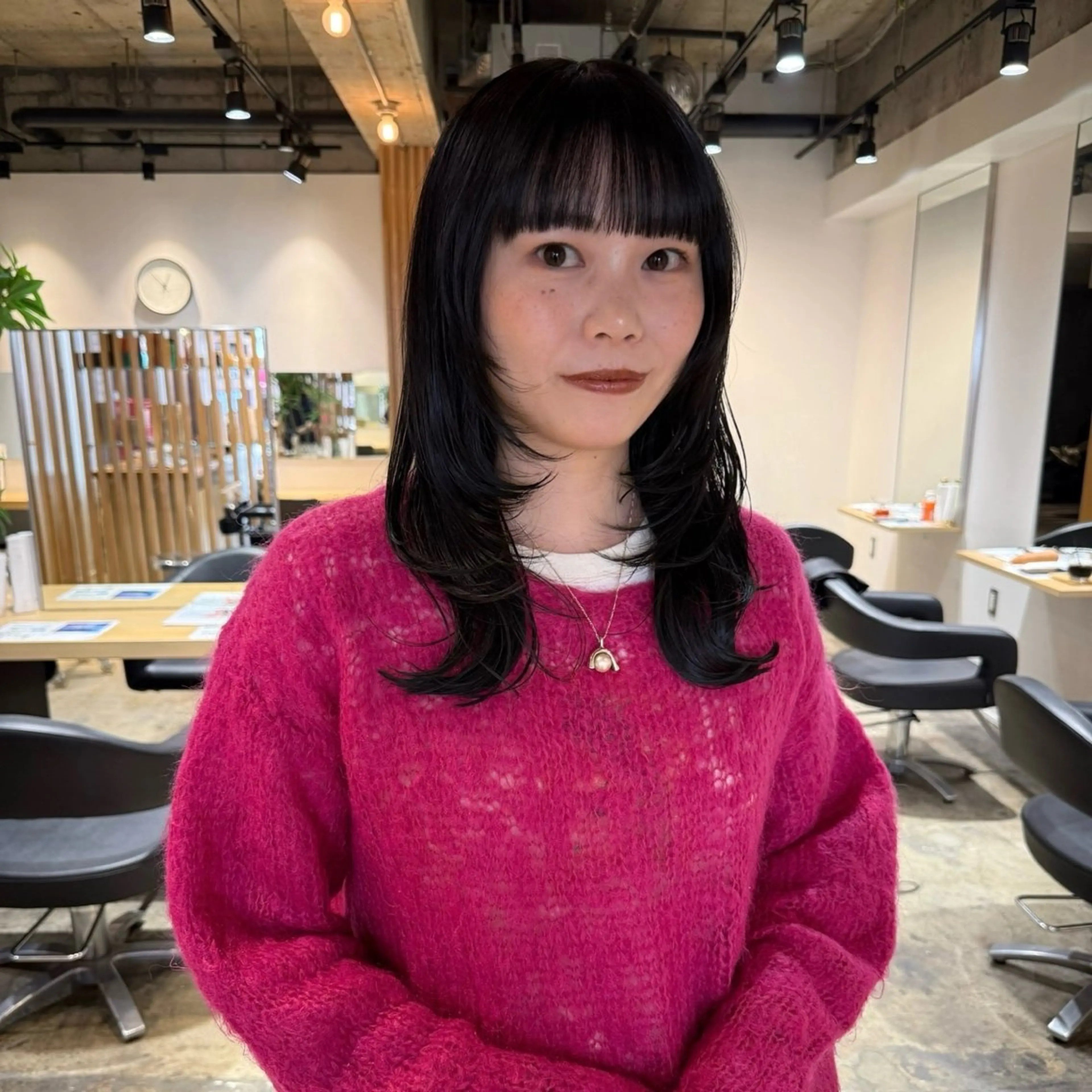 ロング カラー パーマ カット ヘアカラー ANY所属・透明感カラー sayaᯓ★のヘアスタイル