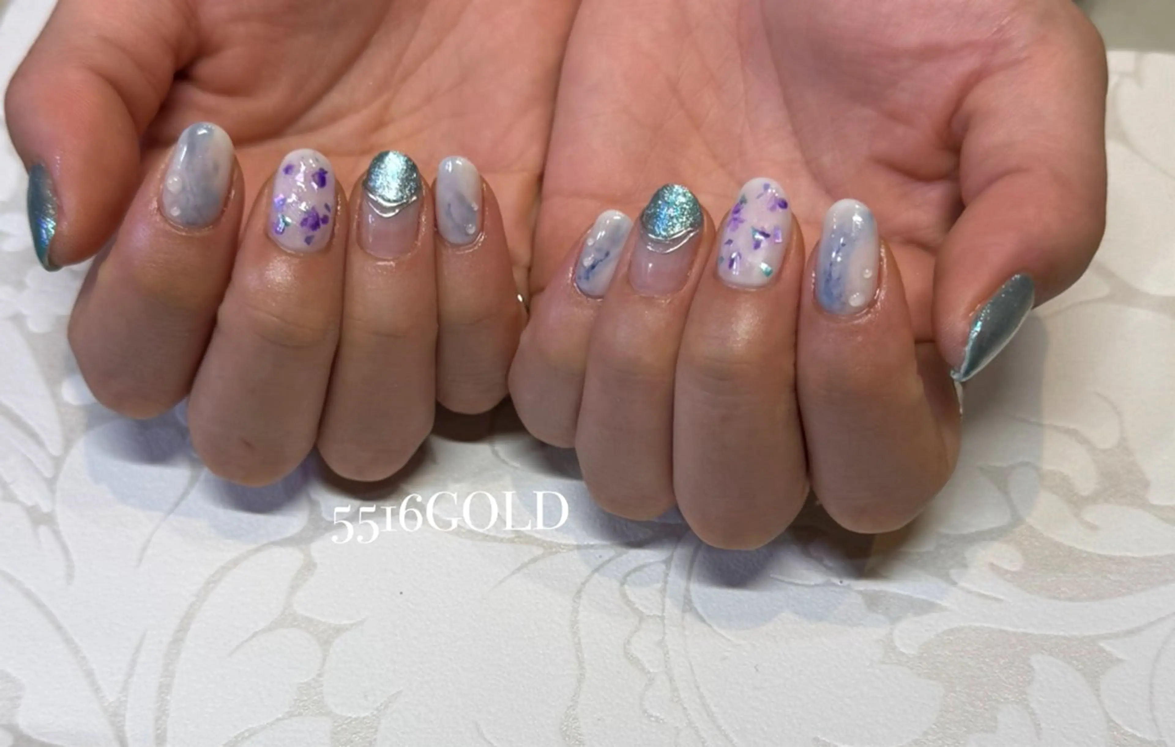 ネイル アートネイル 持ち込み 💎5516 MACHIKOのネイルデザイン