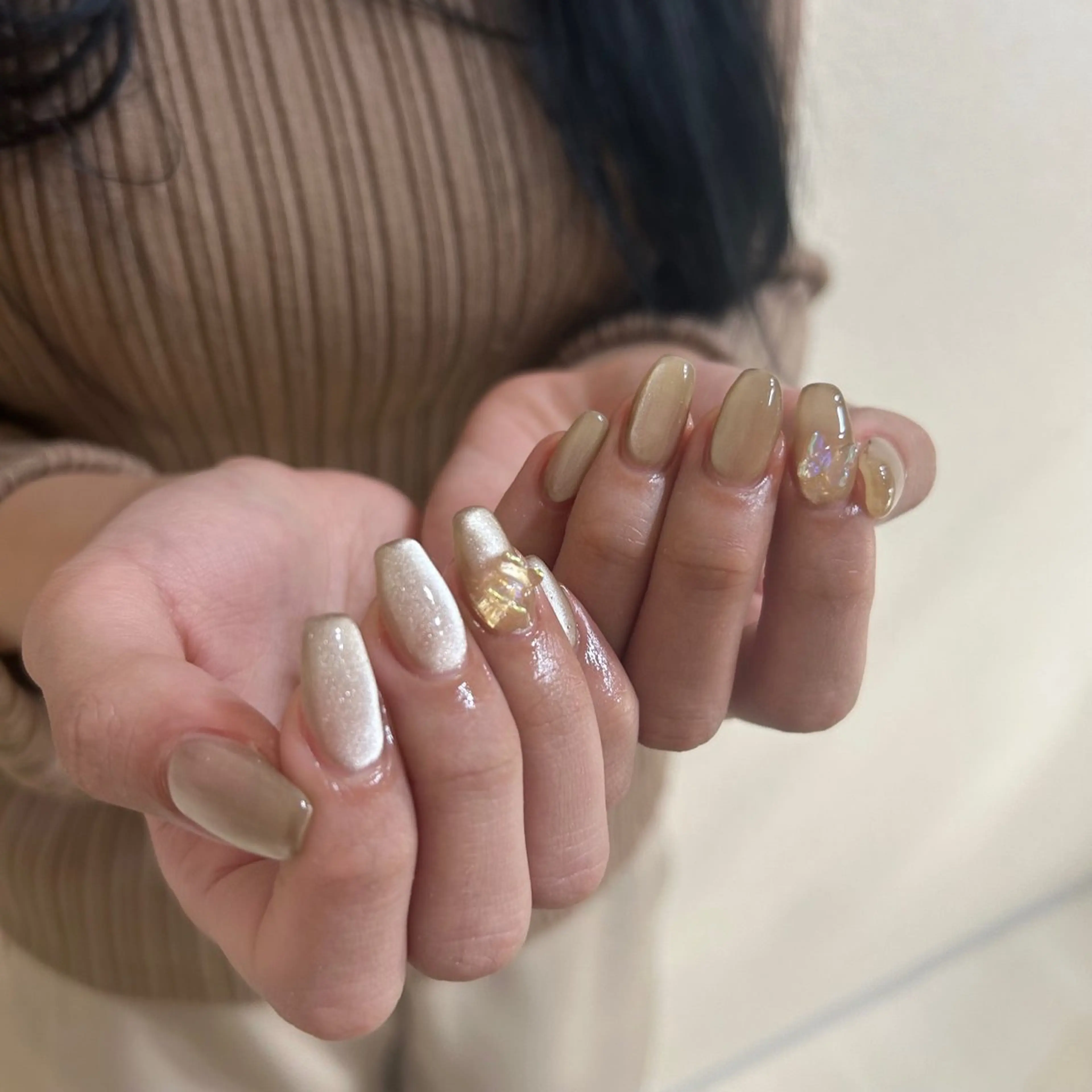 ネイル ブルー フットネイル ジェルネイル キラキラネイル 韓国ネイル RooM -produce by maynail-所属・RooM -mizuki-のネイルデザイン