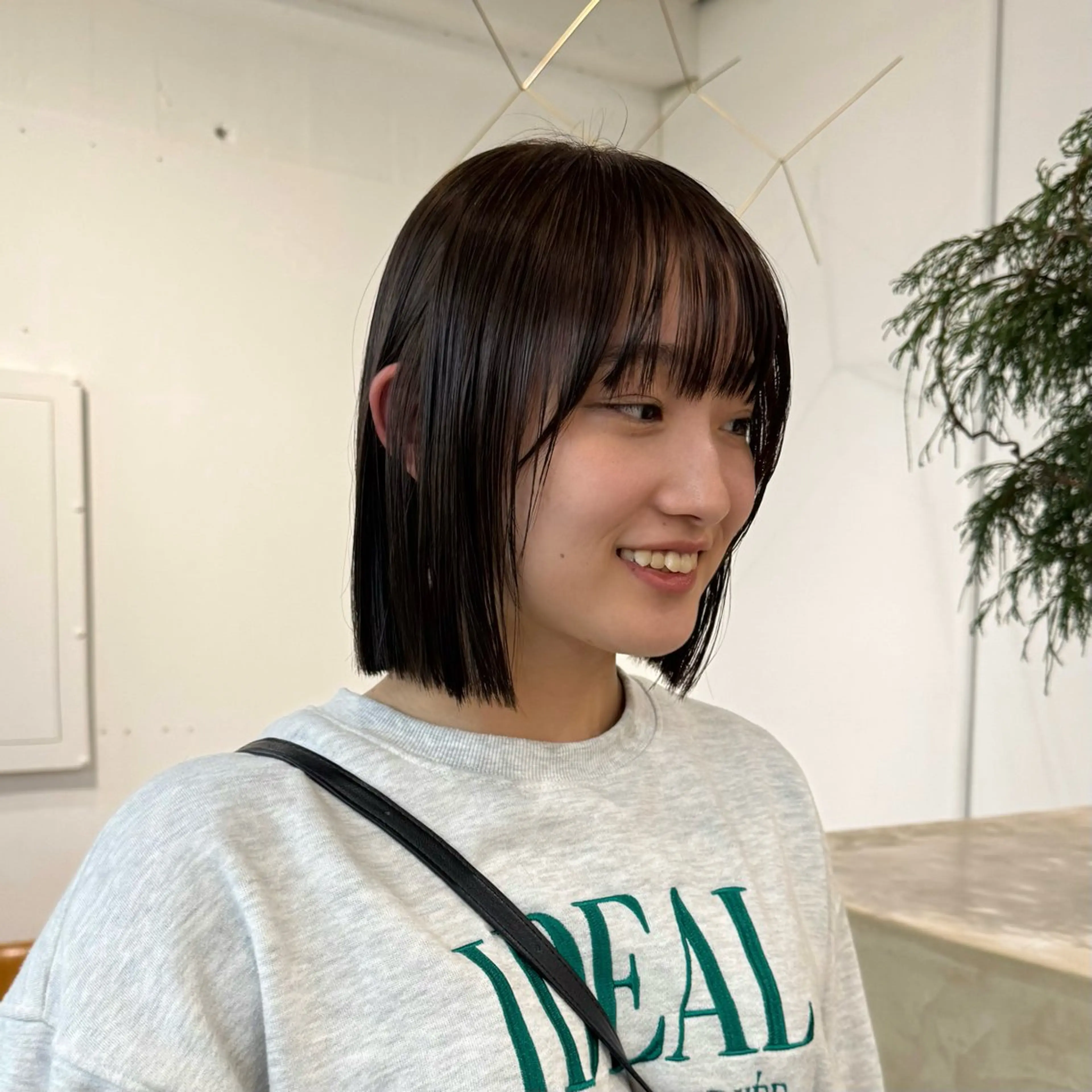 ミディアム カラー カット ヘアカラー 清水愛果/オリーブ カラー/透明感カラーのヘアスタイル