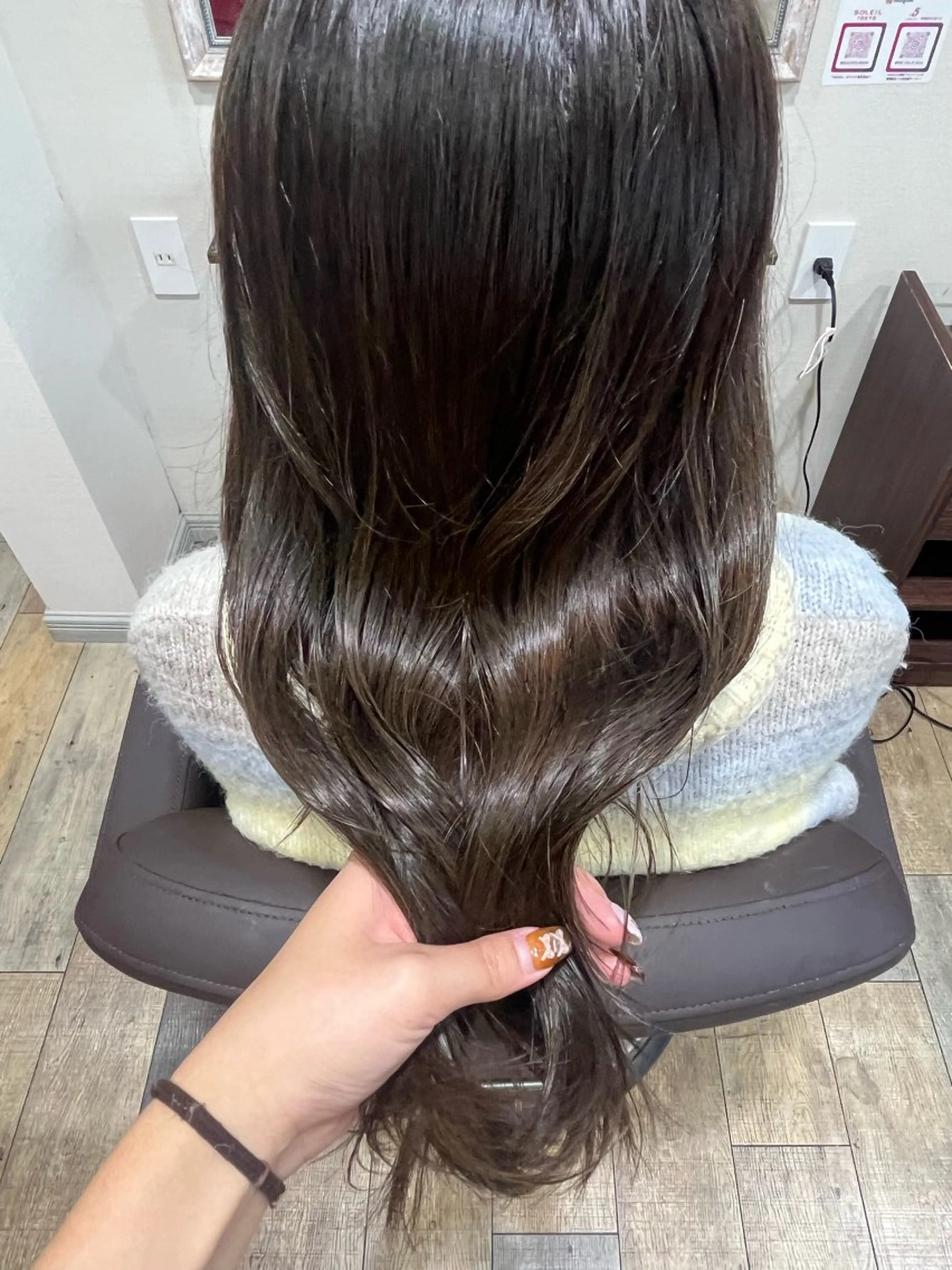 ロング カラー カット ヘアカラー トリートメント ブリーチなし艶カラー /いくののヘアスタイル