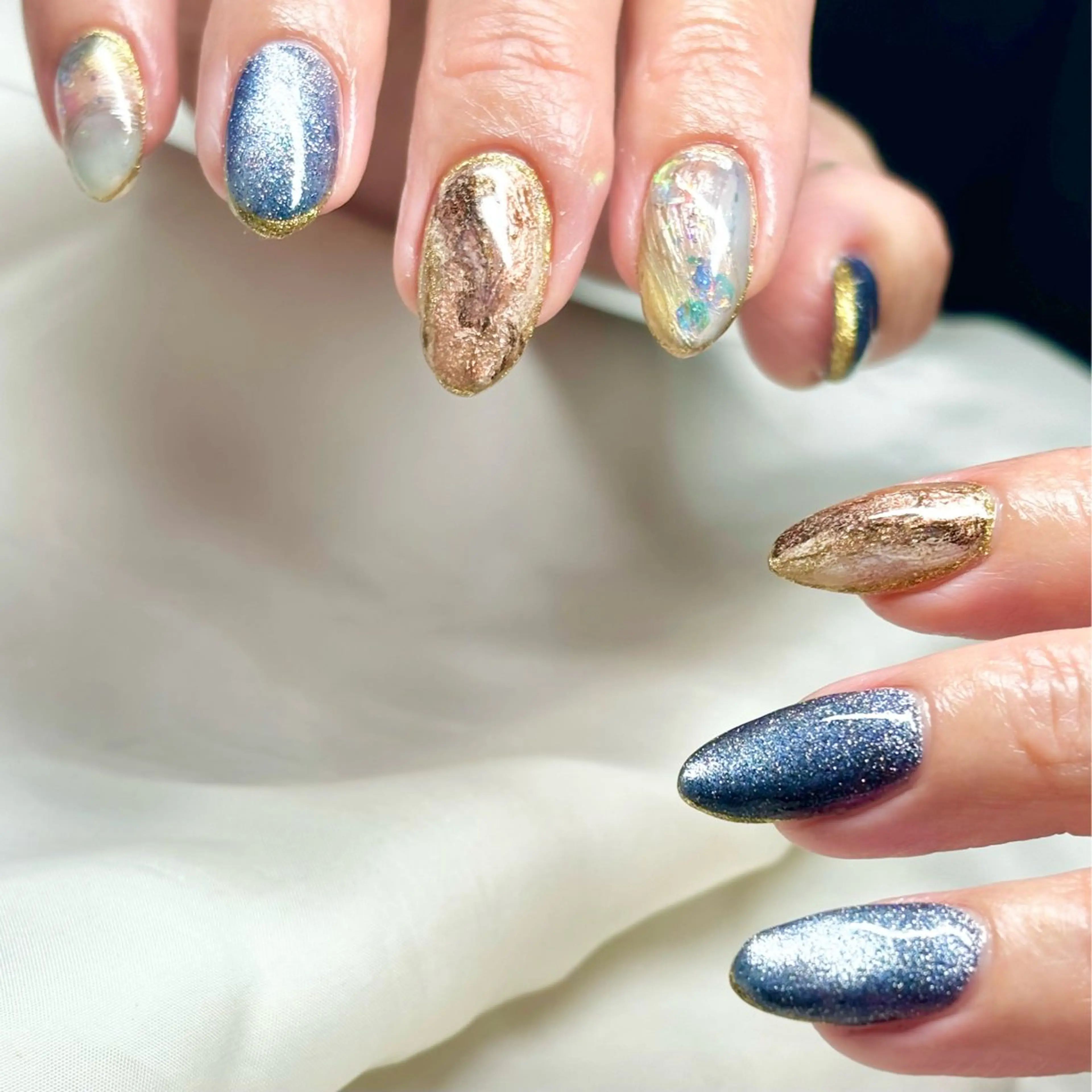 メンズ ネイル マグネットネイル ハンドネイル ハンドケア nail&eye Aoのマツエク・マツパデザイン