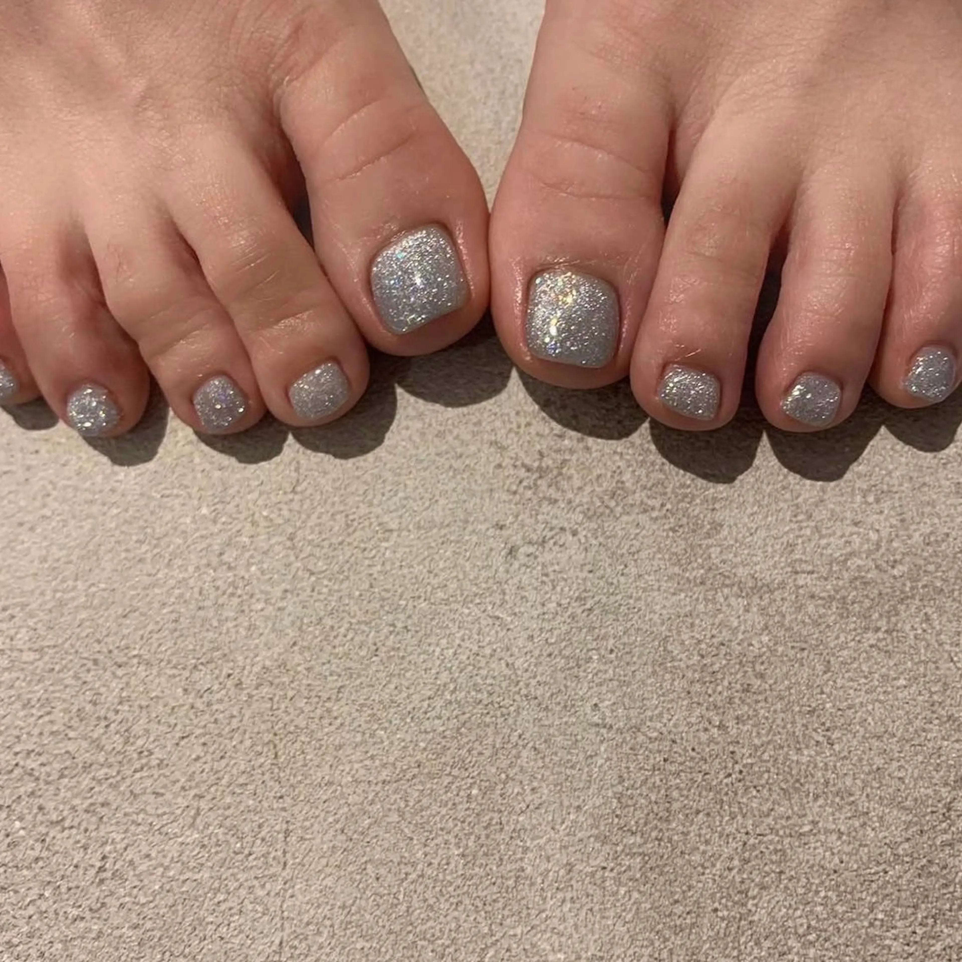 オフ無し🌸フットジェルワンカラー(フラッシュ)の写真