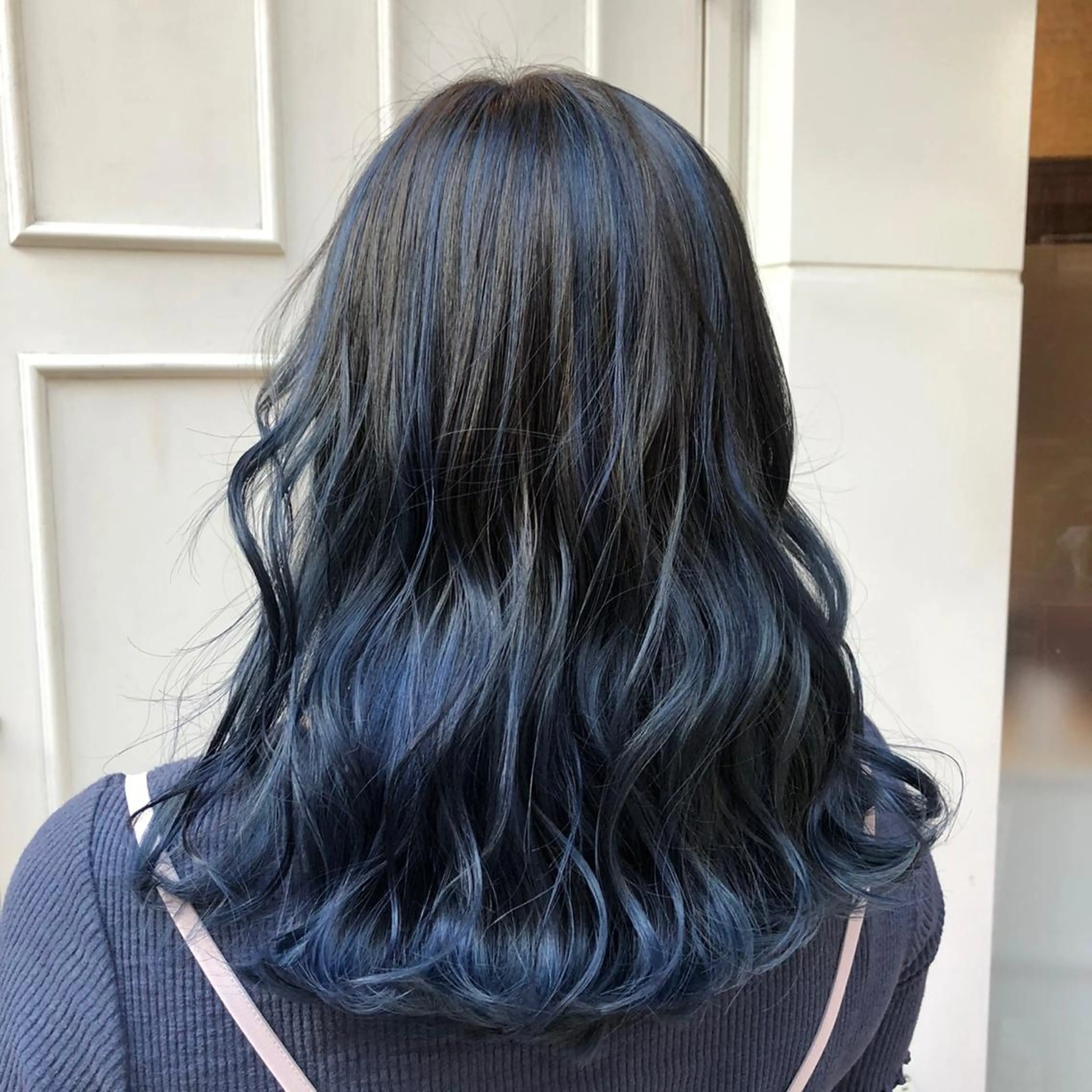 セミロング カラー ブルーカラー グラデーションカラー 🫟Blanco🫟 Color&Careのヘアスタイル