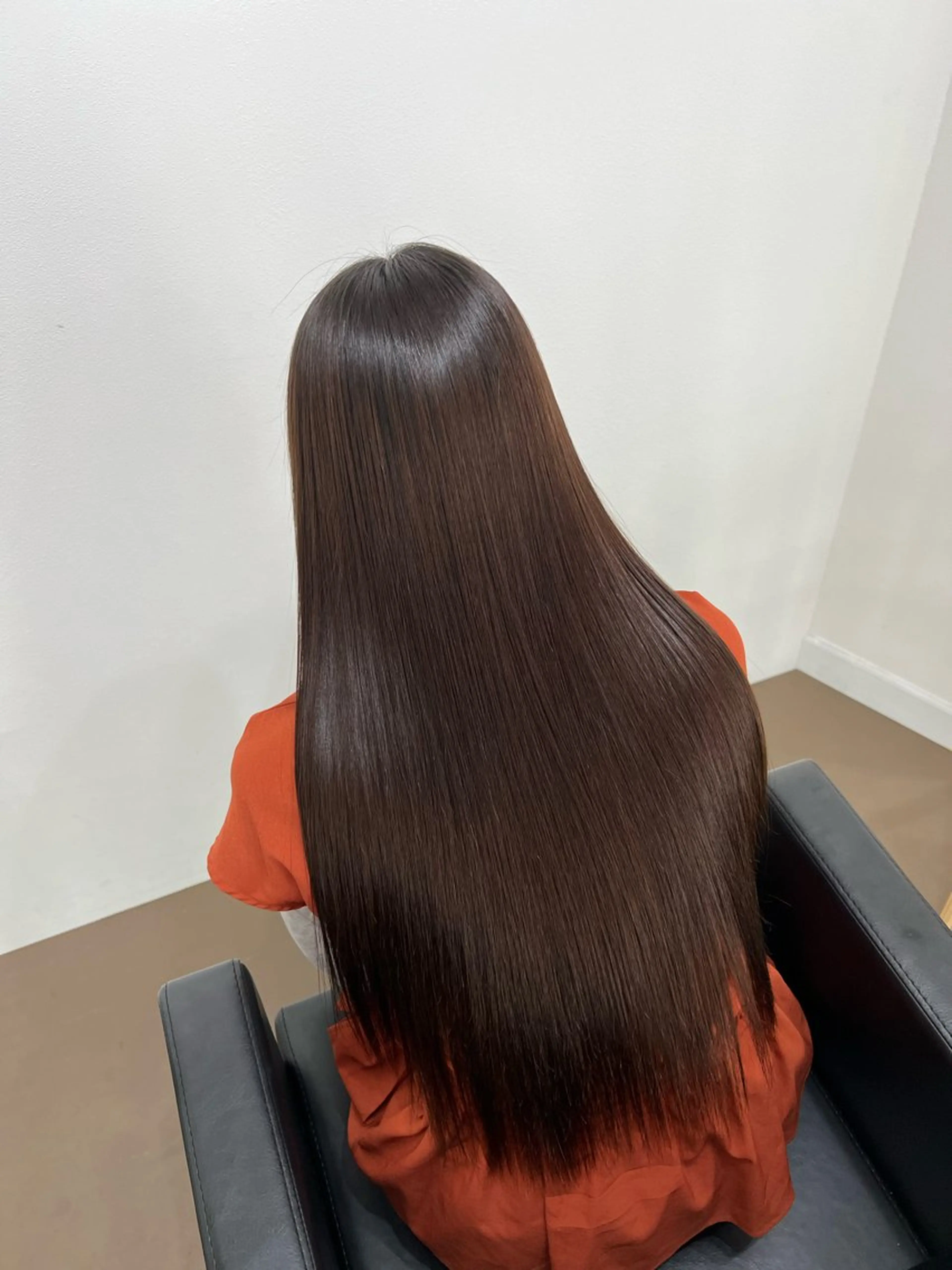 ロング カラー 透明感カラー イルミナカラー 髪質改善 韓国風ヘア 縮毛矯正 神戸ボブ✂️ ioe三宮/田 伸佳のヘアスタイル