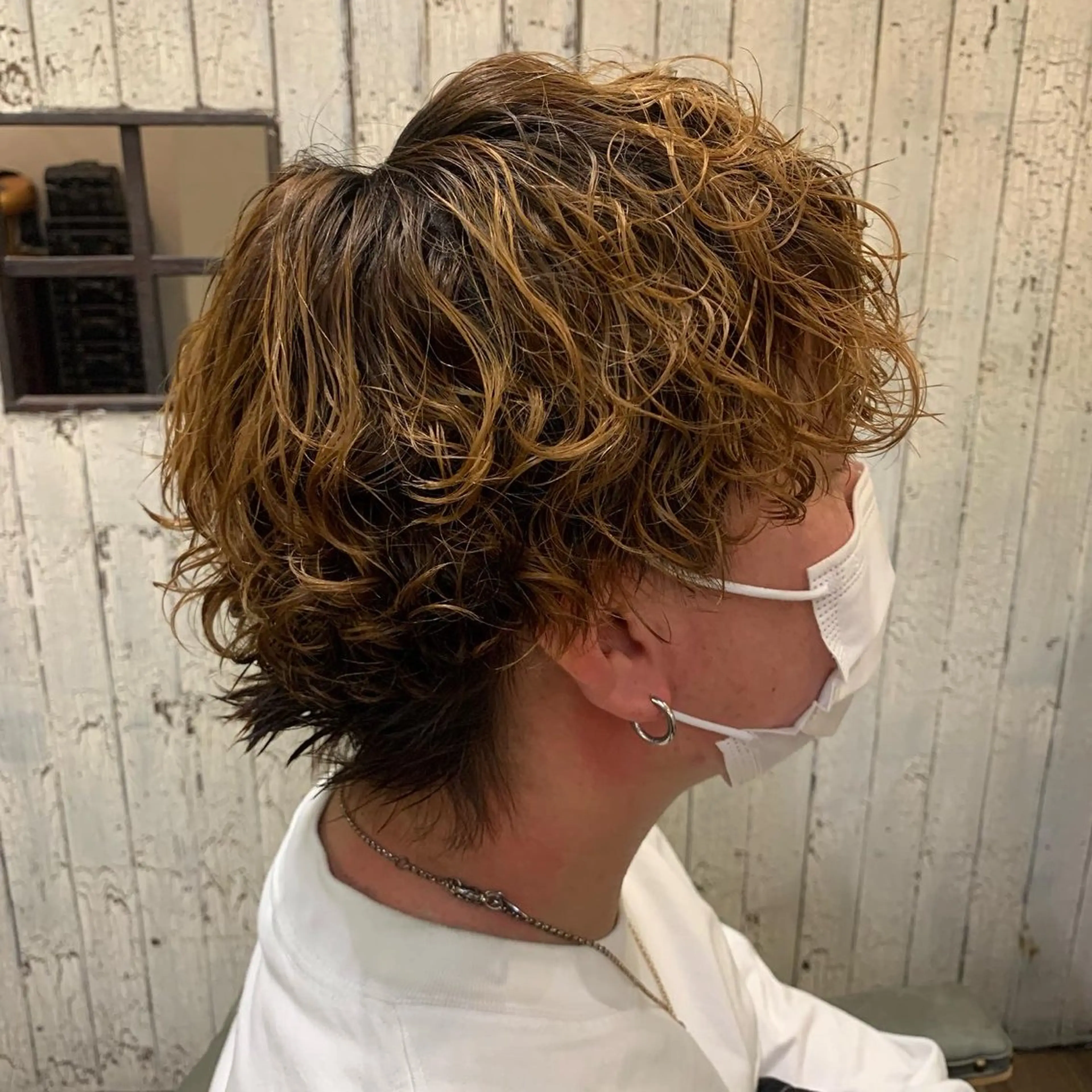 ショート パーマ メンズ veretta .所属・✒️ハイトーン/ メンズ特化　Rikuのヘアスタイル