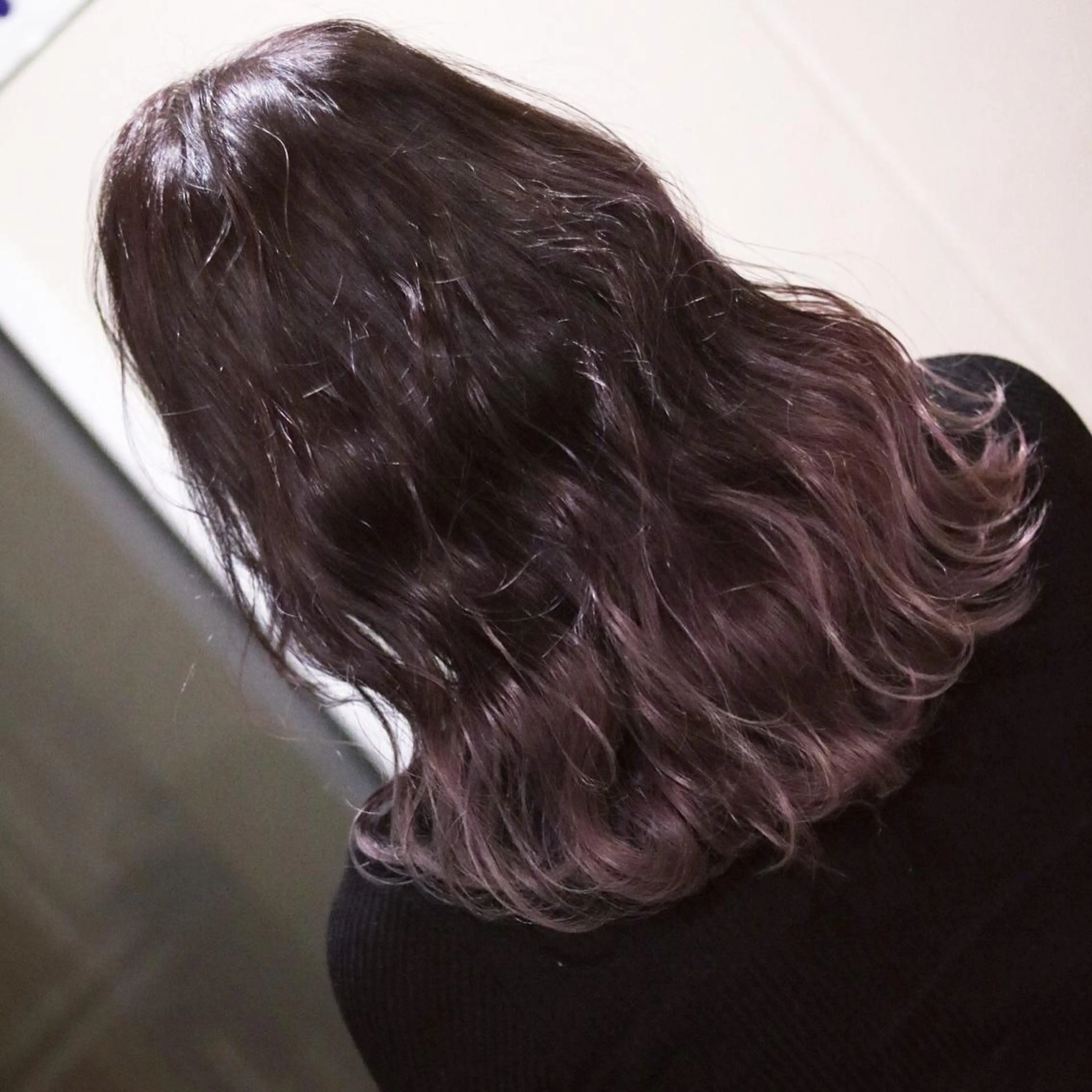 ミディアム カラー パーマ ヘアアレンジ ラベンダーカラー ピンクカラー ピンクラベンダー 新宿.全国4位美髪師 taka髪質改善のヘアスタイル