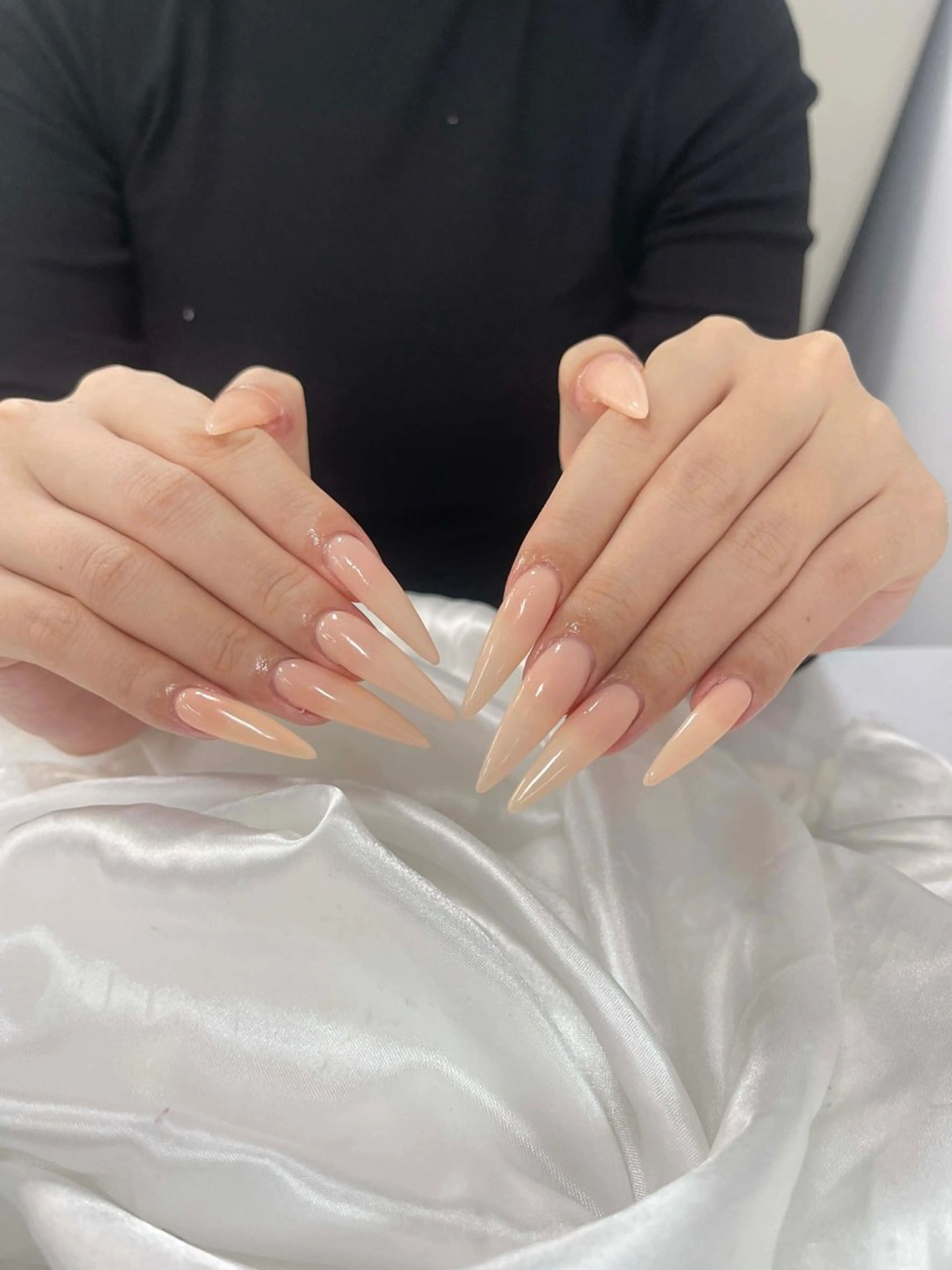 ネイル アートネイル チークネイル ジェルネイル ロングネイル マグネットネイル ハンドネイル Rin Nail 新大久保店のネイルデザイン