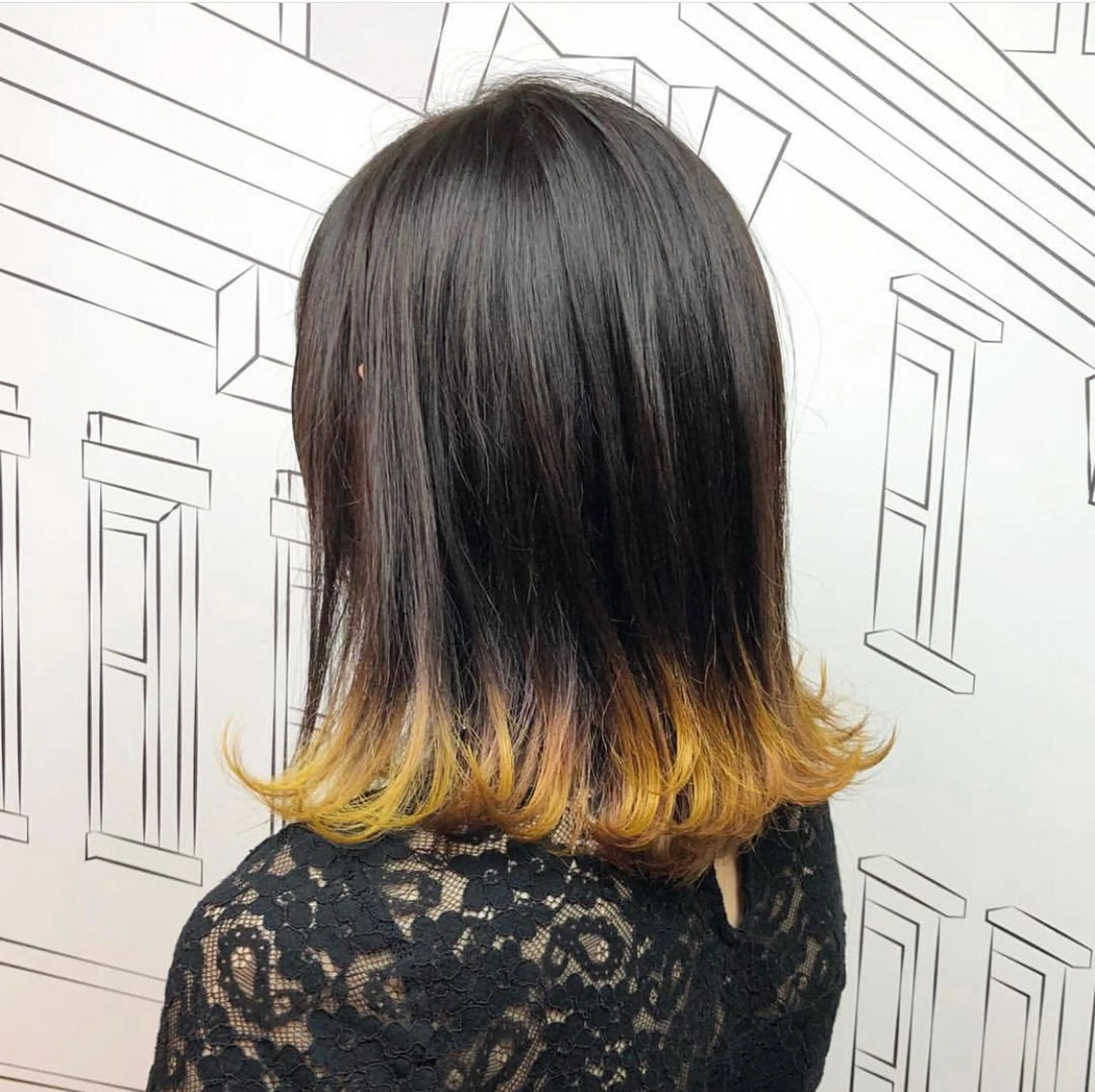 ミディアム カラー レイヤー,ボブ / 彩未のヘアスタイル