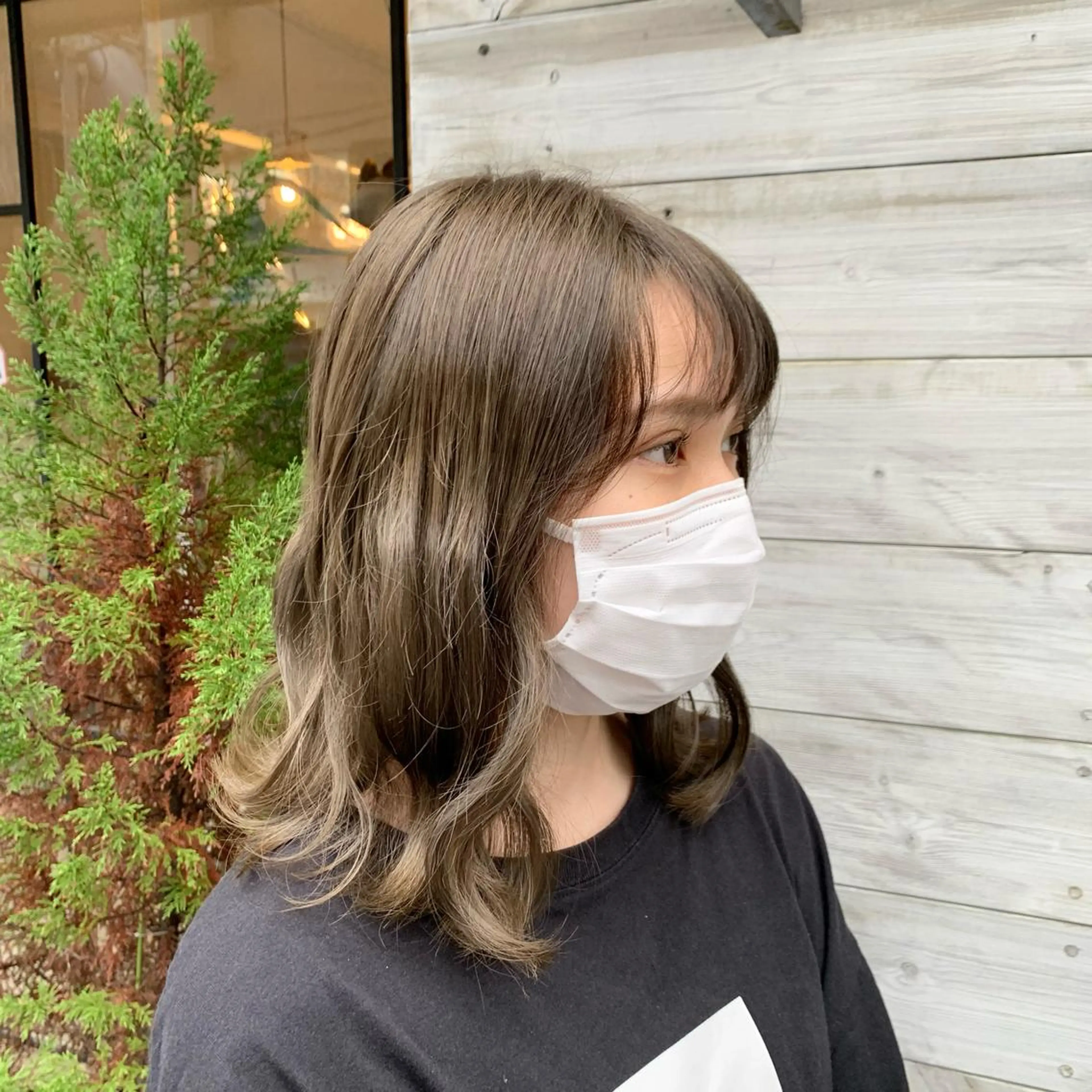 ミディアム 柳川沙羅 🌿透明感カラーのヘアスタイル