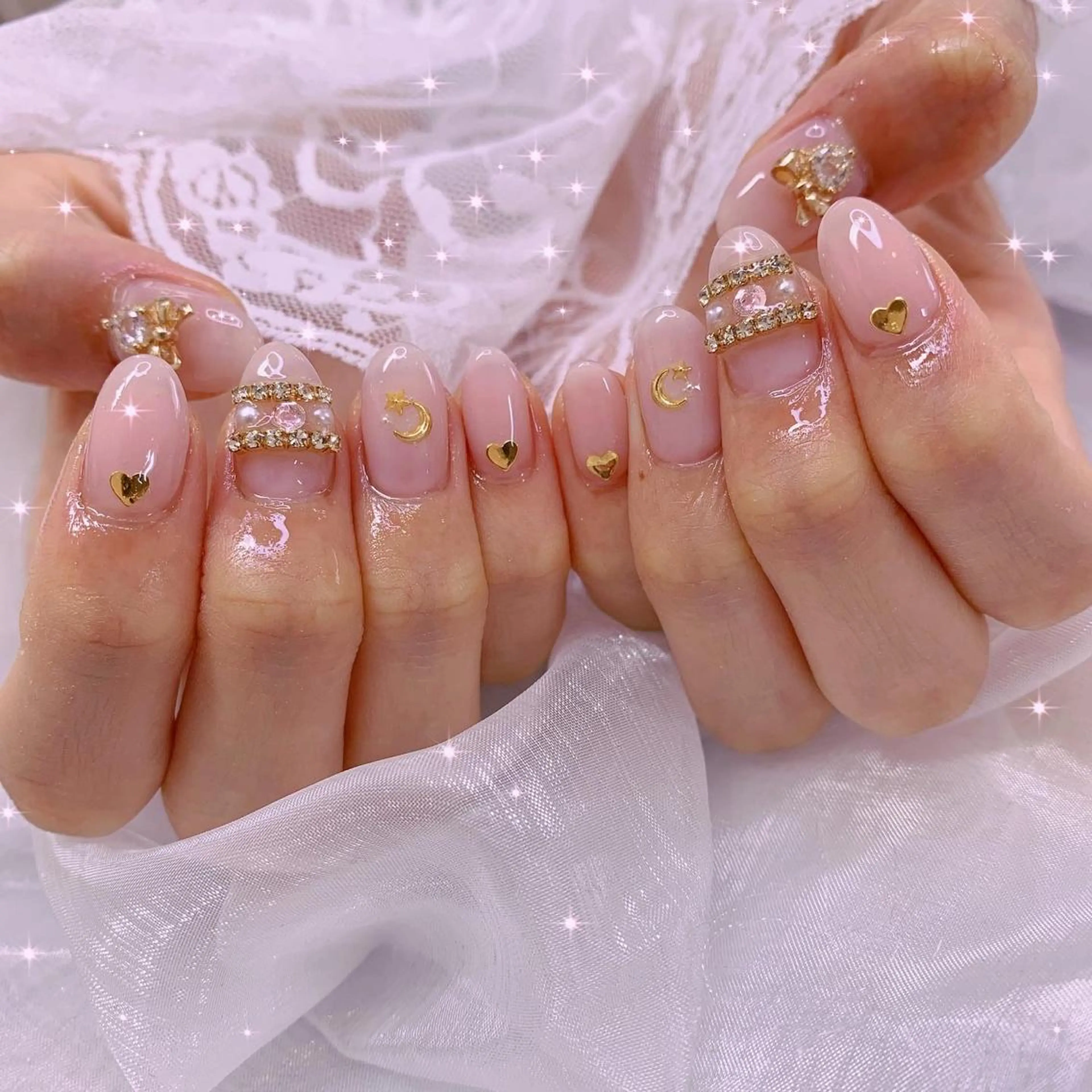 ネイル ハンドネイル La neige* yuki 🥯🍑のネイルデザイン