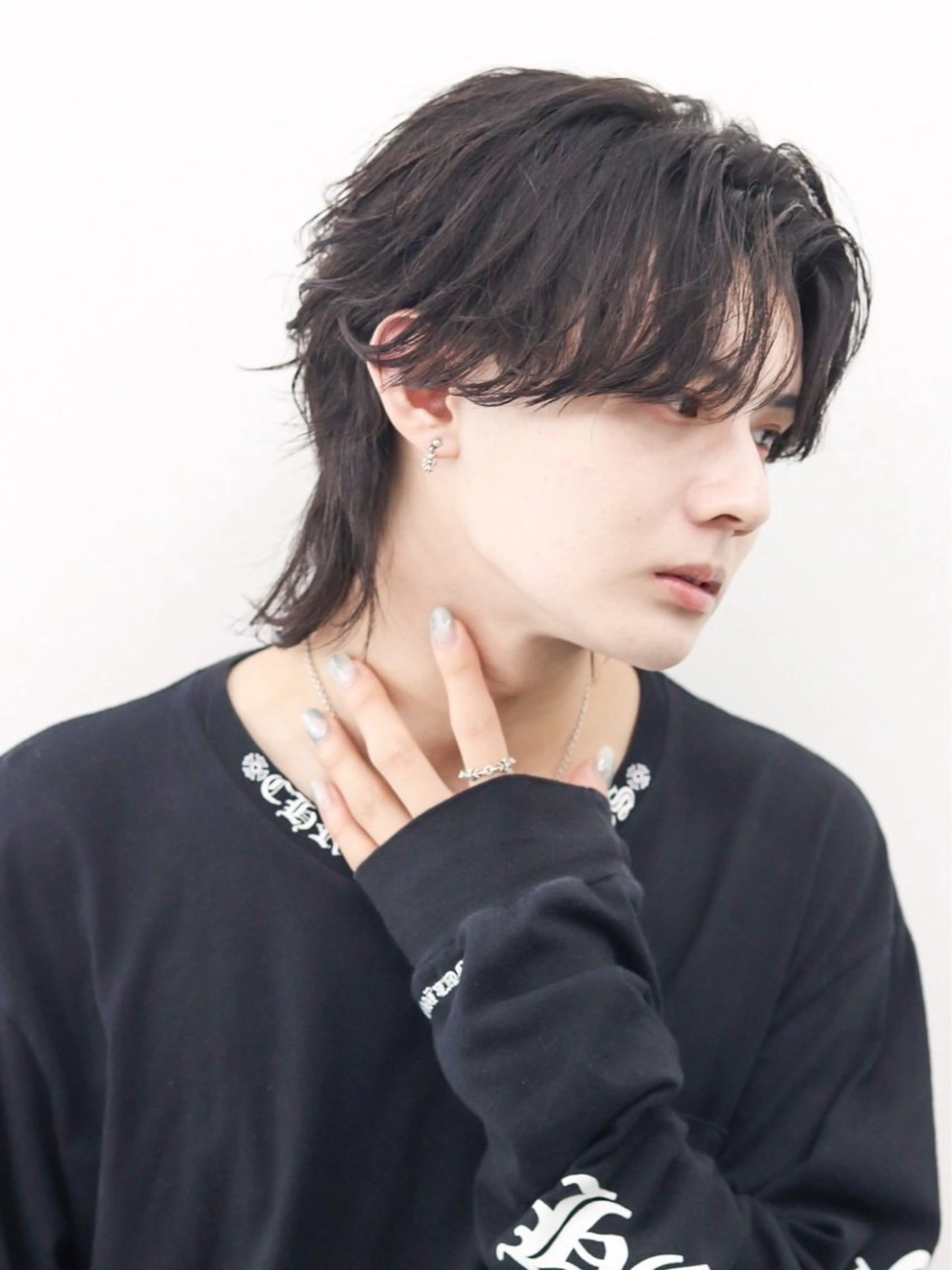 セミロング カラー パーマ ヘアアレンジ メンズ 似合わせカット メンズ特化❤️‍🔥 RIKU❤️‍🔥のヘアスタイル