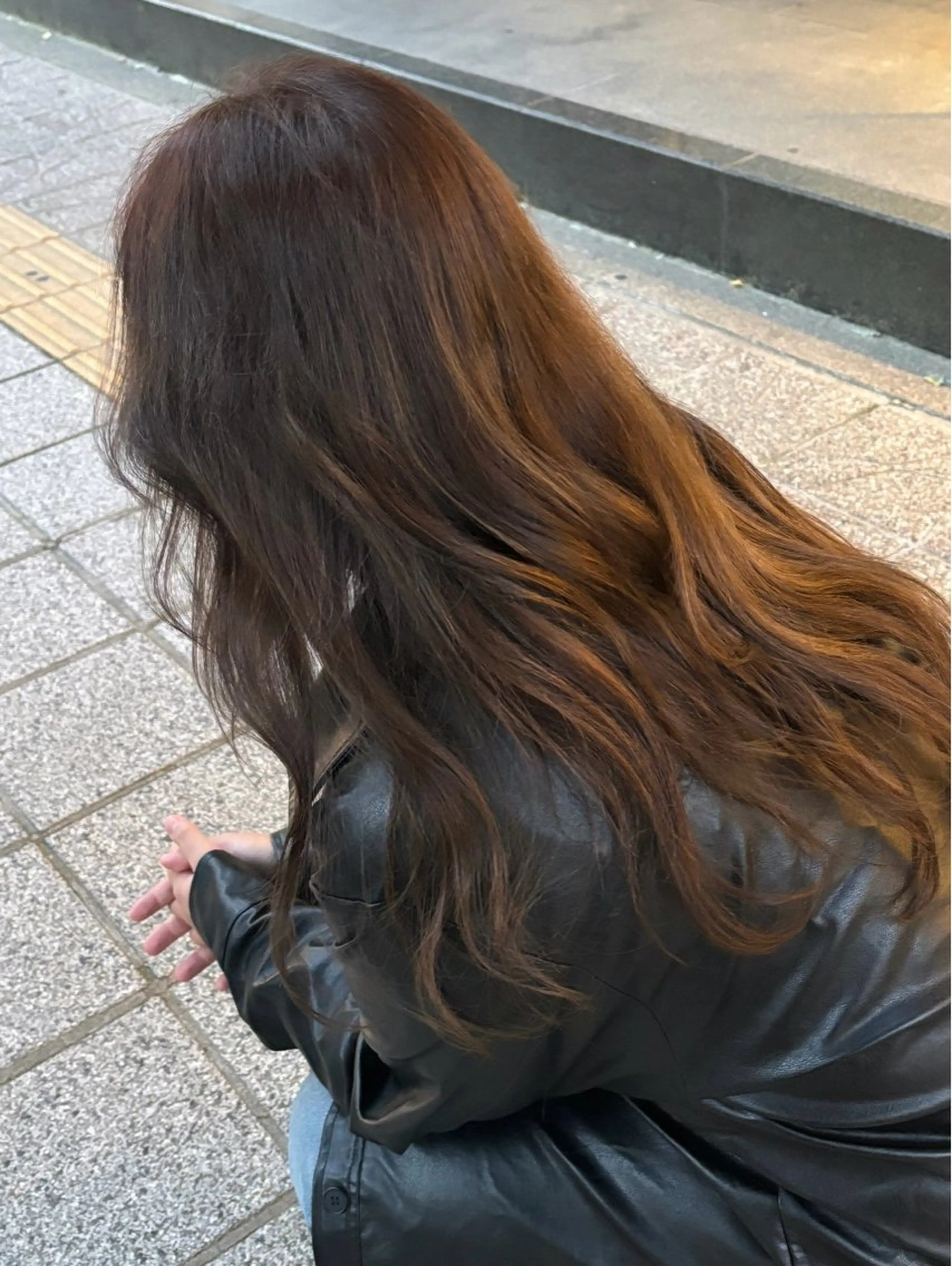 ロング カラー カット ヘアカラー 🍓ハイトーンカラー 🎀nene🍓のヘアスタイル