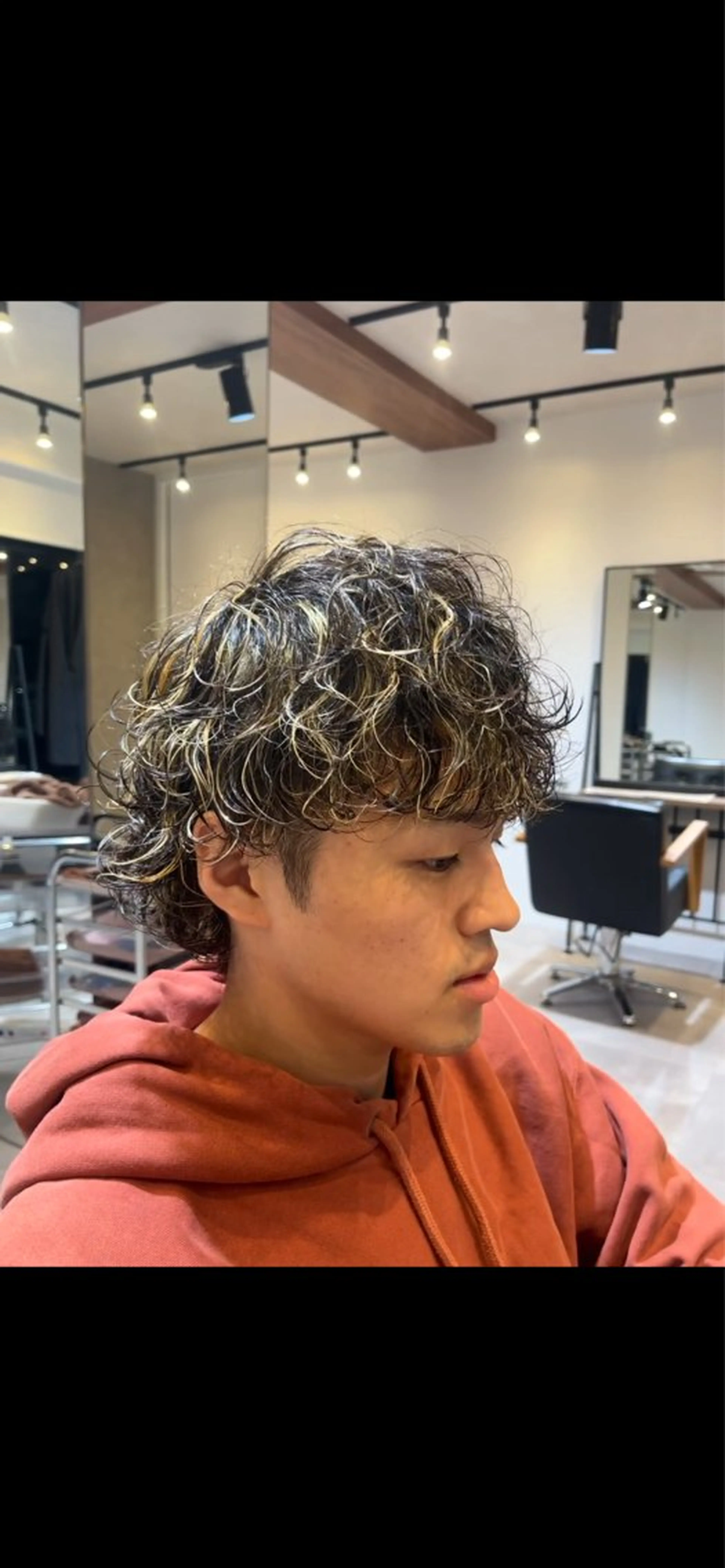 ショート カラー パーマ メンズ カット ヘアカラー パーマ fifth/シン🌿 透明感カラー/パーマのヘアスタイル