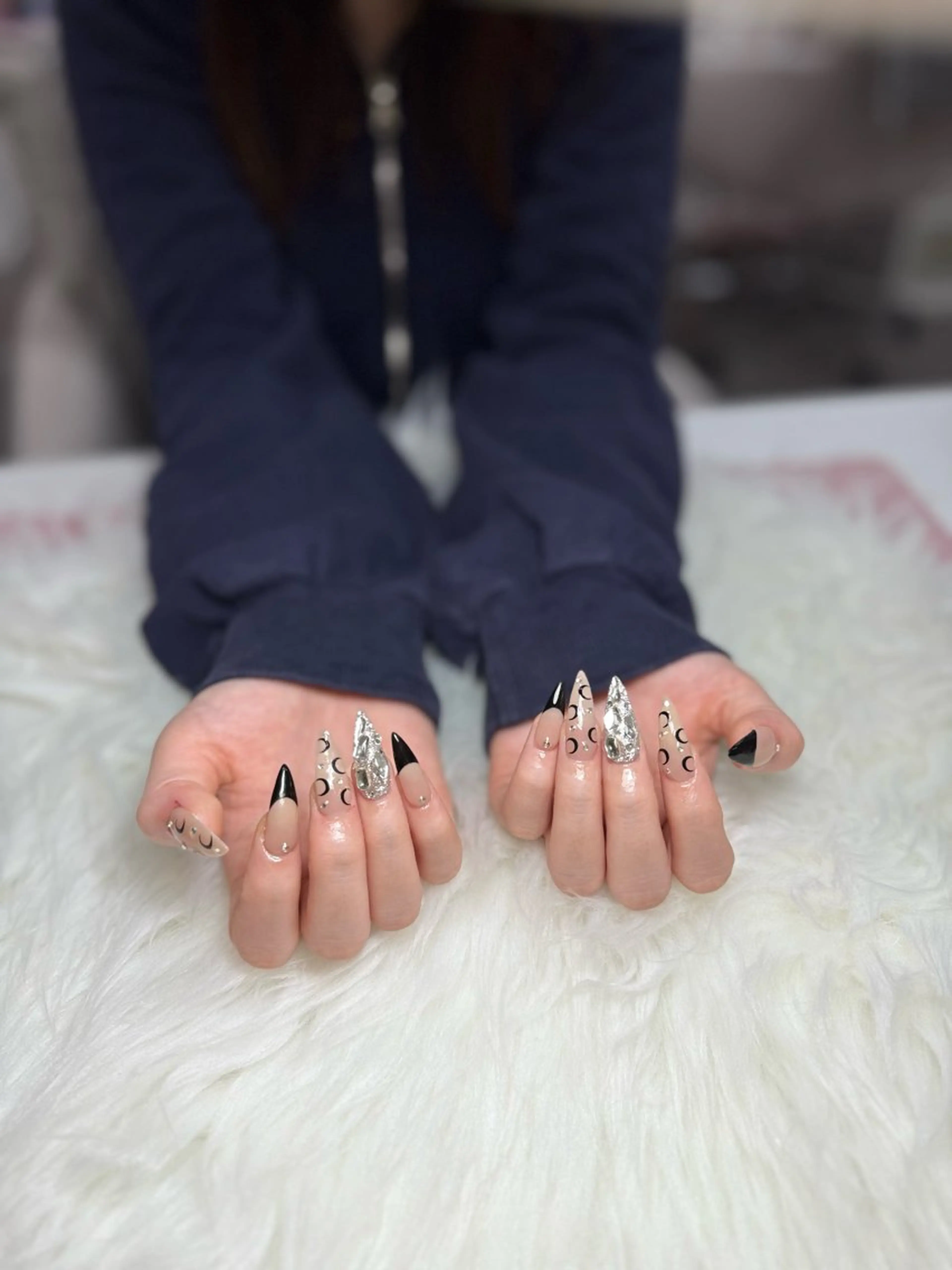 ネイル アートネイル チークネイル フラッシュネイル フットネイル フレンチネイル AURA NAIL🎀💅のネイルデザイン