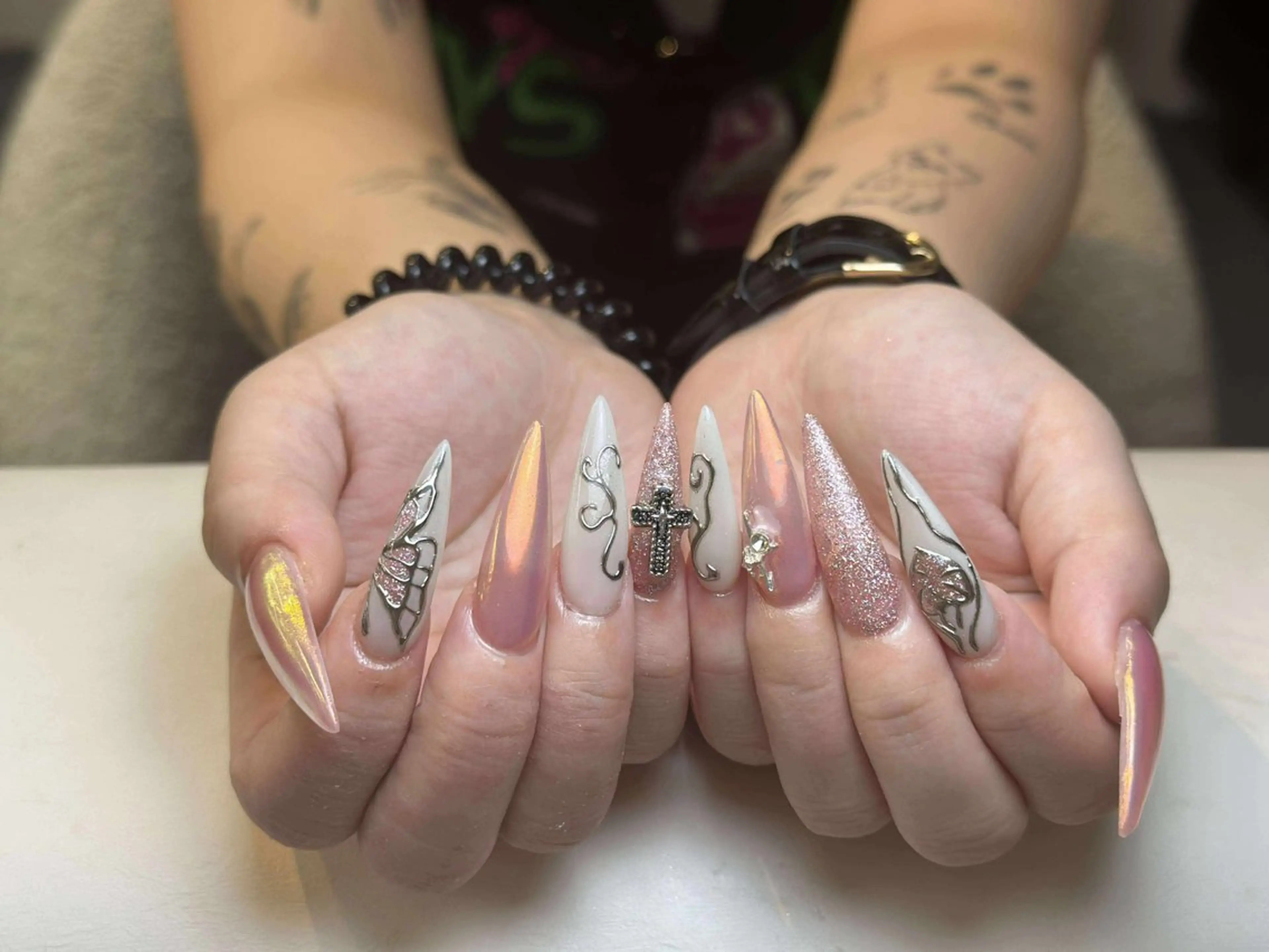 ネイル アートネイル 成人式 ジェルネイル ニュアンスネイル 夏ネイル Nie Nail Shinokuboのネイルデザイン