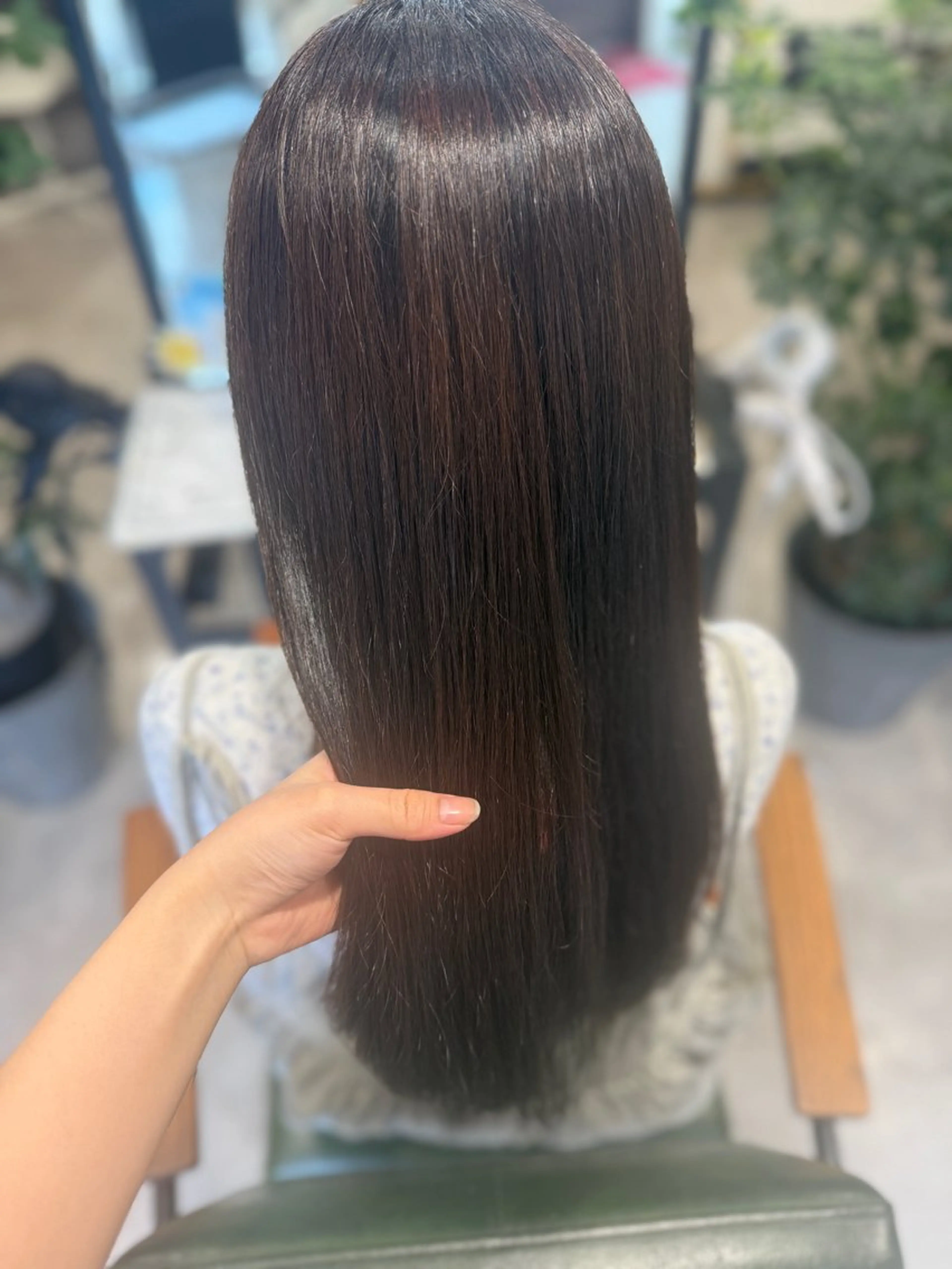 ロング カット ヘアカラー オリーブ🫒レイヤー /平尾/りの‎🤍のヘアスタイル