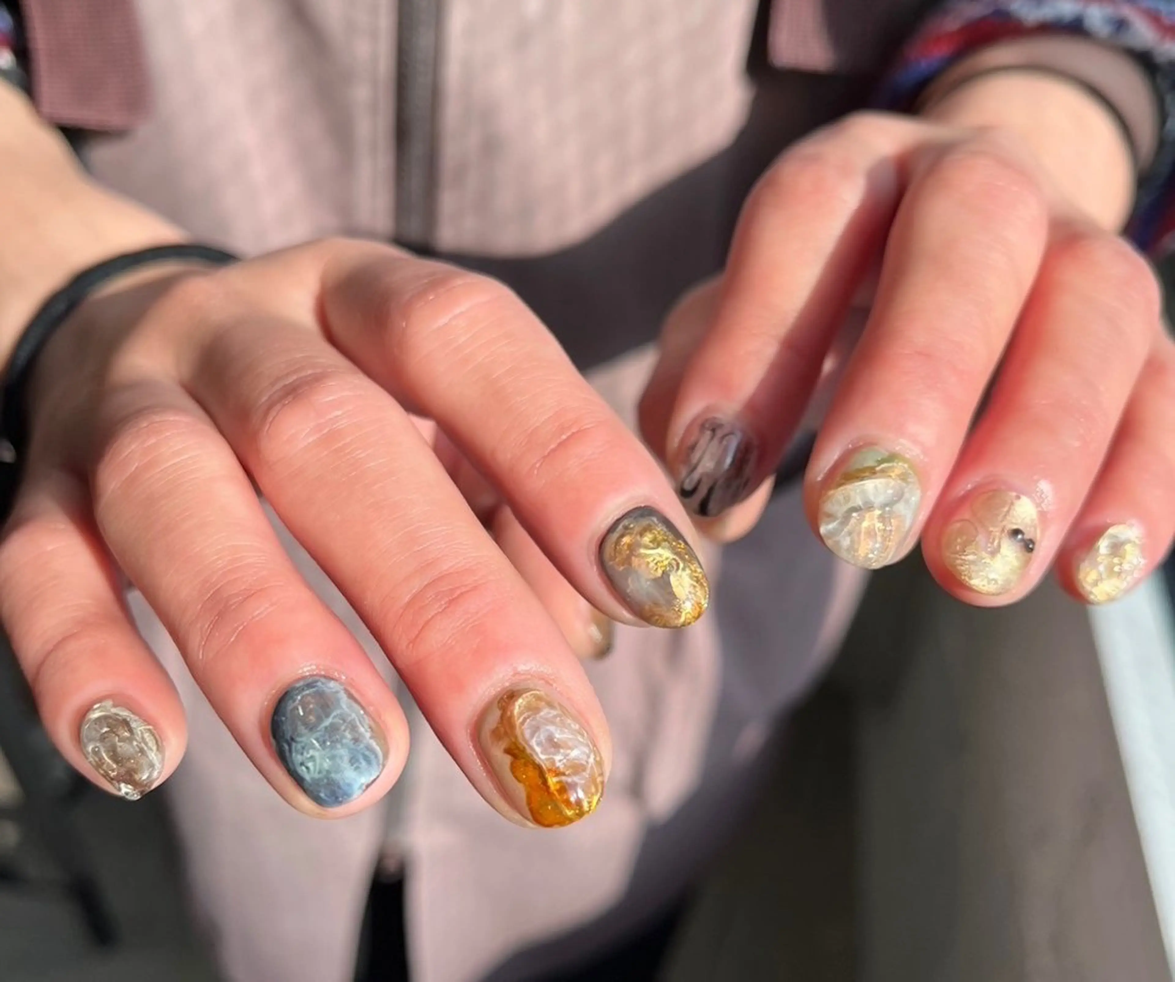 ショート ハンドネイル フットネイル @Unica_ honmachiのネイルデザイン