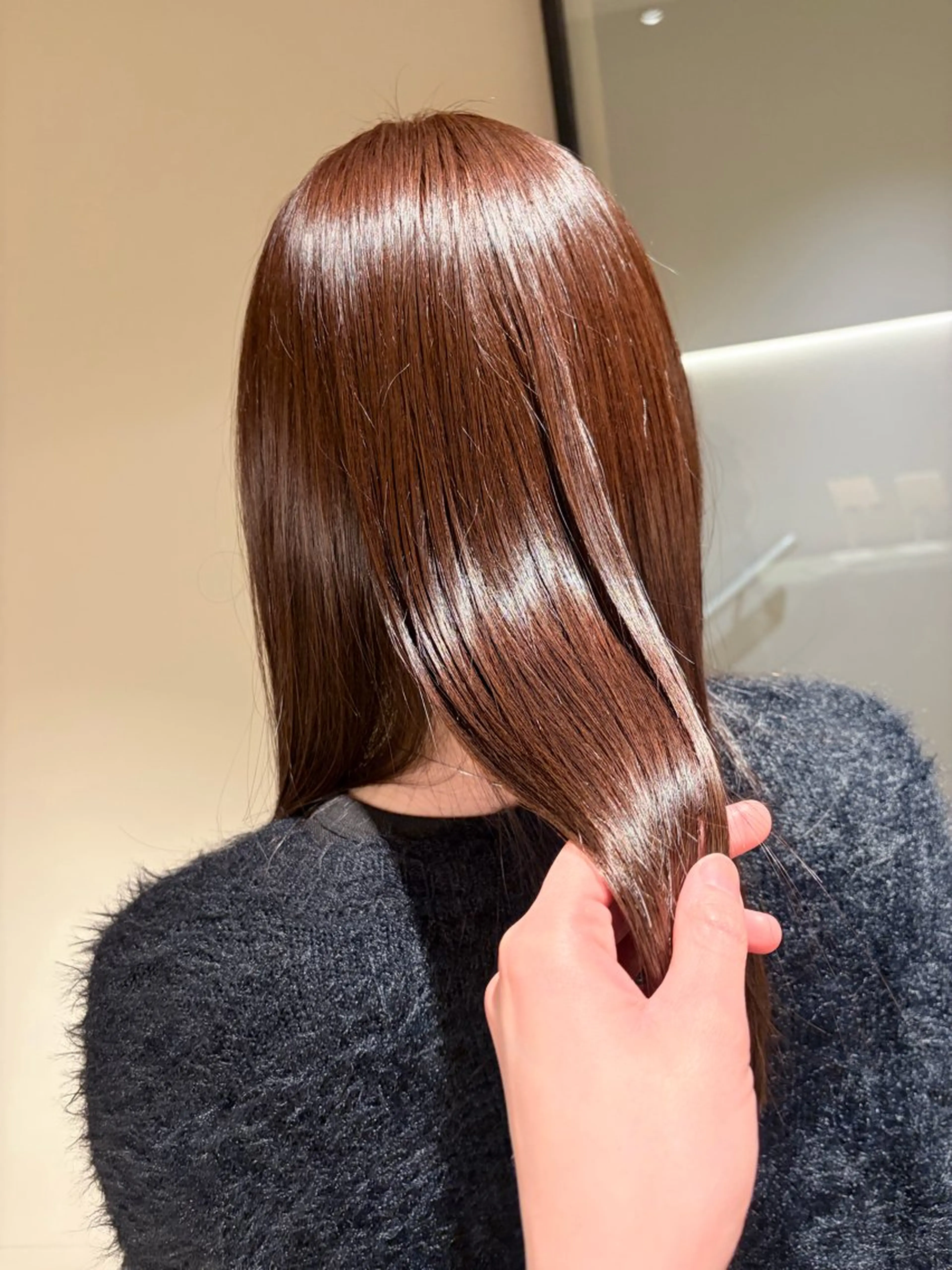 セミロング カラー ブラウンカラー オリーブブラウン Raykyoto烏丸 kahoのヘアスタイル